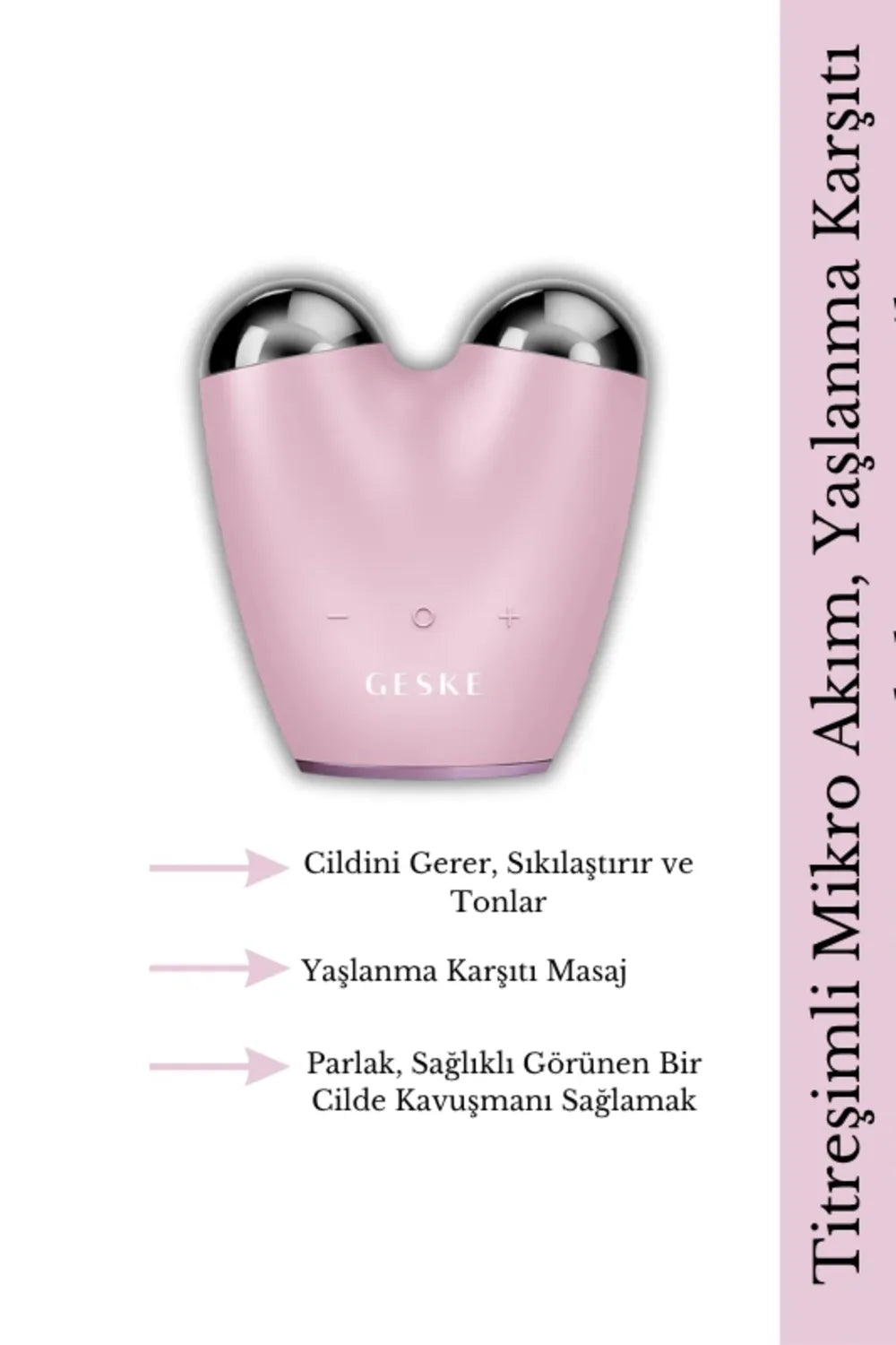 Geske-Sıkılaştırıcı , Temizleyici Ve Masaj Aletli 5'li Bakım Seti-Cilt Bakım Aletleri-2-Milagron.com