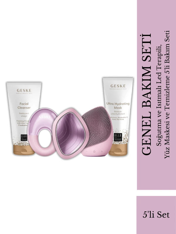 Geske-Soğutma Ve Isıtmalı Led Terapili, Yüz Maskesi Ve Temizleme 5'li Bakım Seti-Cilt Bakım Seti-6-Milagron.com