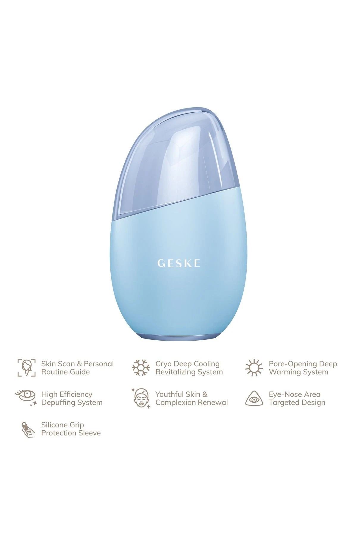 Geske-Soğutma&Isıtma Sağlayan Masaj Aleti | Cool & Warm Eye And Face Massager-Cilt Bakım Aletleri-2-Milagron.com