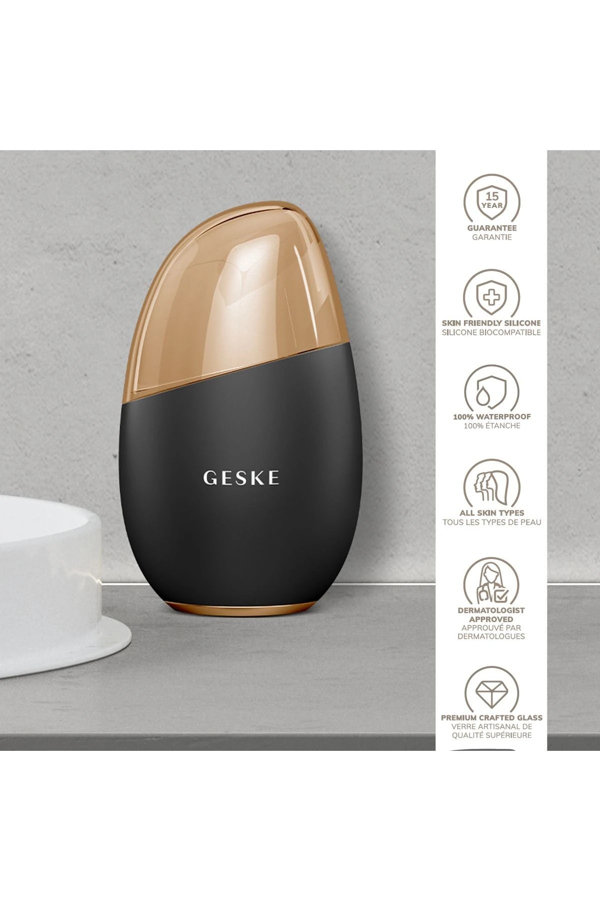 Geske-Soğutma&Isıtma Sağlayan Masaj Aleti | Cool & Warm Eye And Face Massager-Cilt Bakım Aletleri-24-Milagron.com
