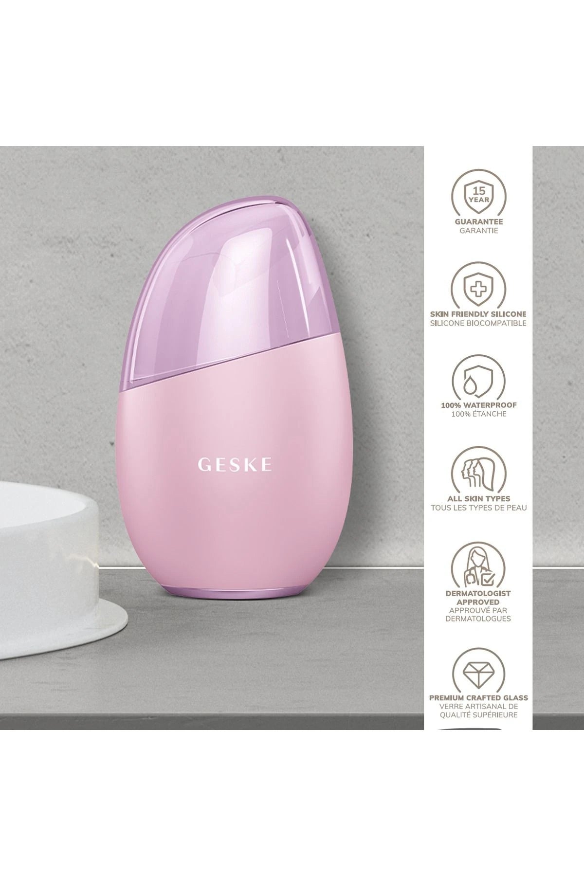Geske-Soğutma&Isıtma Sağlayan Masaj Aleti | Cool & Warm Eye And Face Massager-Cilt Bakım Aletleri-31-Milagron.com