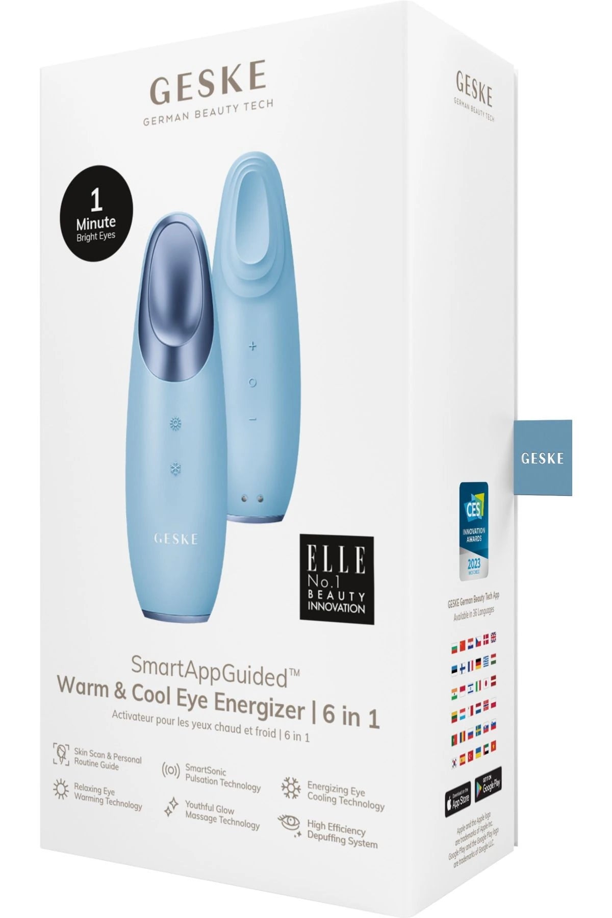 Geske-Titreşimli Soğutma Ve Isıtma Sağlayan Akıllı Göz Çevresi Masaj Cihazı | Warm & Cool Eye Energizer-Cilt Bakım Aletleri-18-Milagron.com