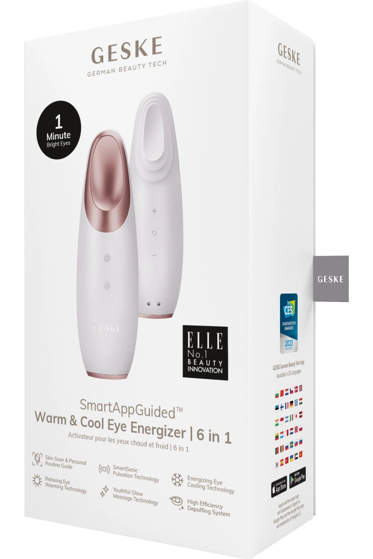 Geske-Titreşimli Soğutma Ve Isıtma Sağlayan Akıllı Göz Çevresi Masaj Cihazı | Warm & Cool Eye Energizer-Cilt Bakım Aletleri-40-Milagron.com