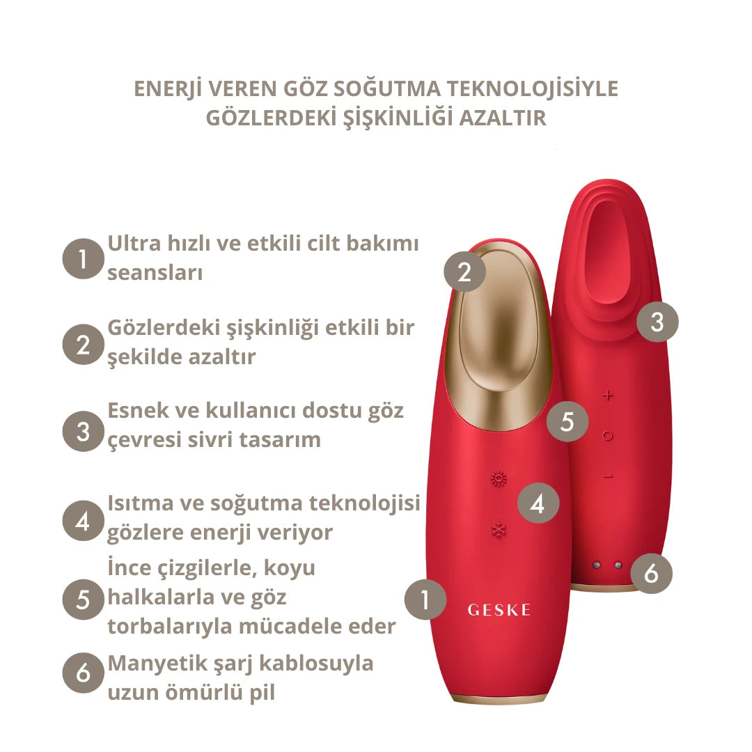 Geske-Titreşimli Soğutma Ve Isıtma Sağlayan Akıllı Göz Çevresi Masaj Cihazı | Warm & Cool Eye Energizer-Cilt Bakım Aletleri-9-Milagron.com