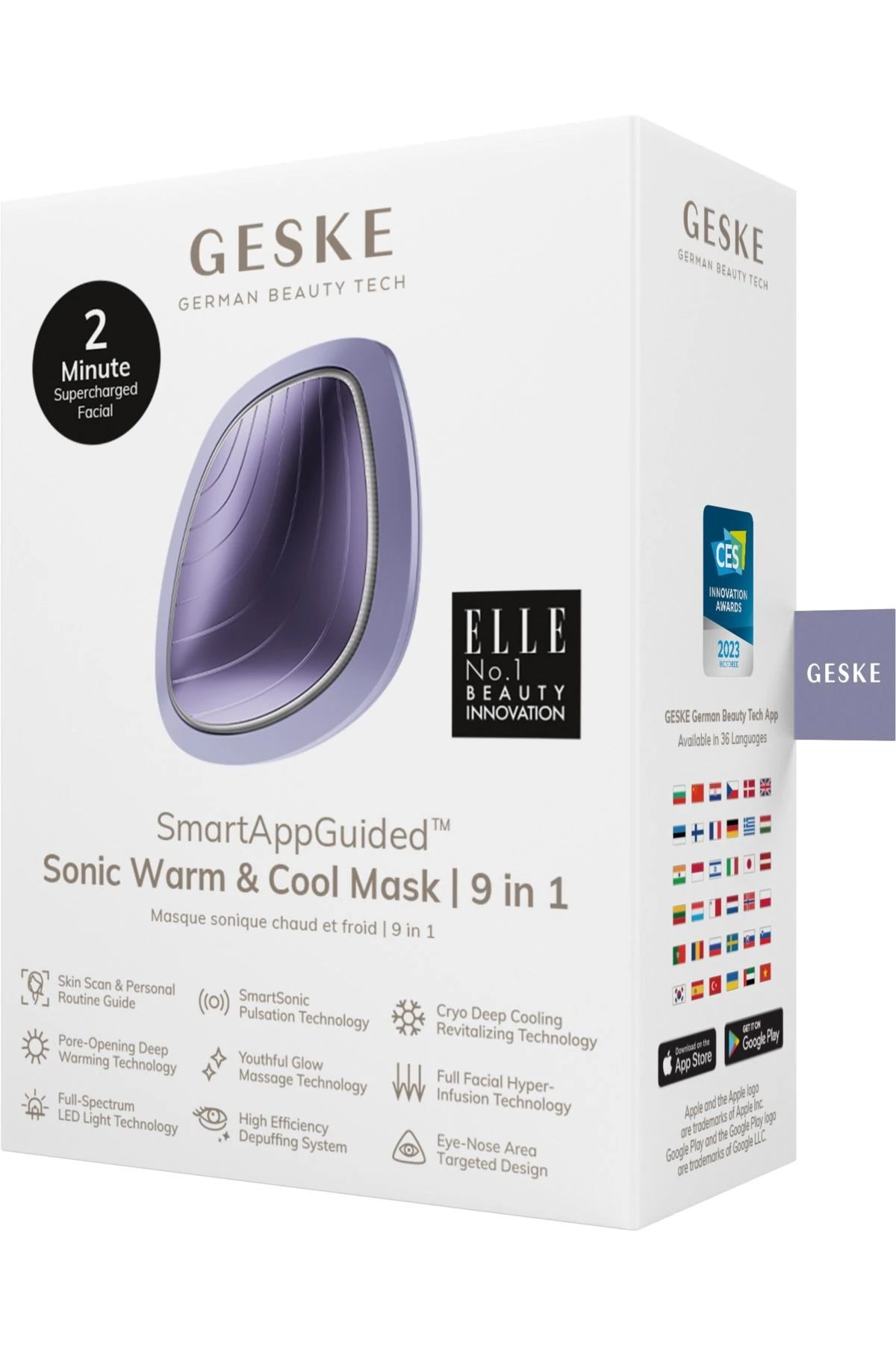 Geske-Titreşimli, Soğutma Ve Isıtmalı, Led Terapili Yüz Maskesi Bakım Cihazı | Sonic Warm & Cool Mask-Cilt Bakım Aletleri-6-Milagron.com