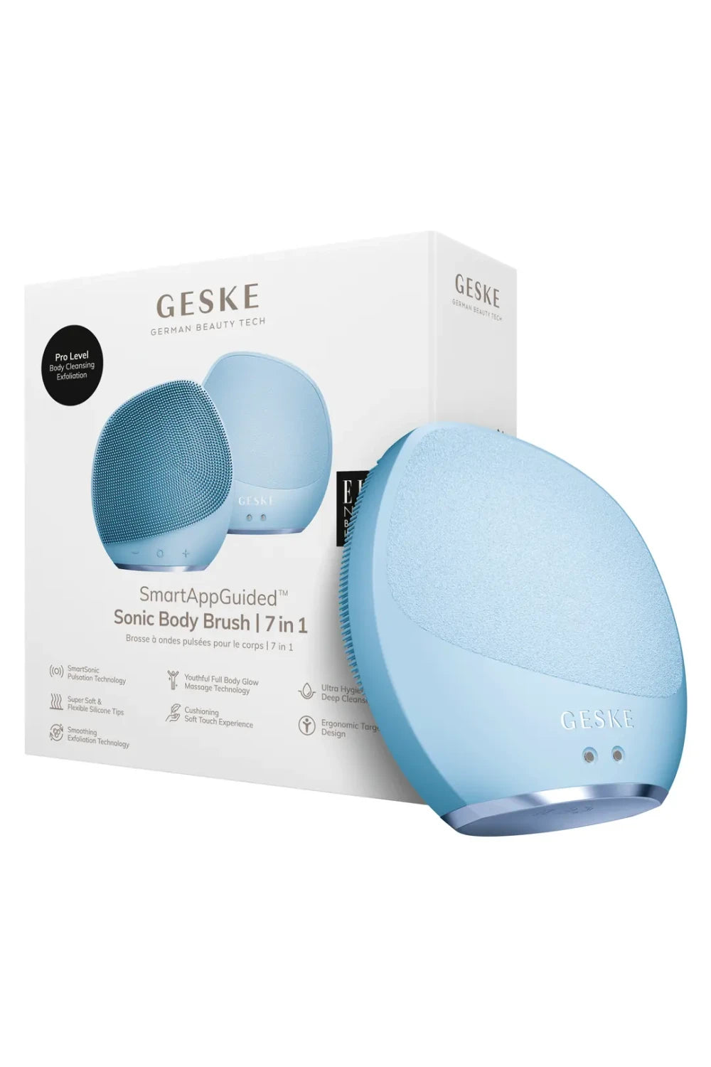 Geske-Titreşimli Vücut Fırçası Ve Yoğun Eksfoliyatör | Sonic Body Brush & Intensive Exfoliator-Cilt Bakım Aletleri-13-Milagron.com