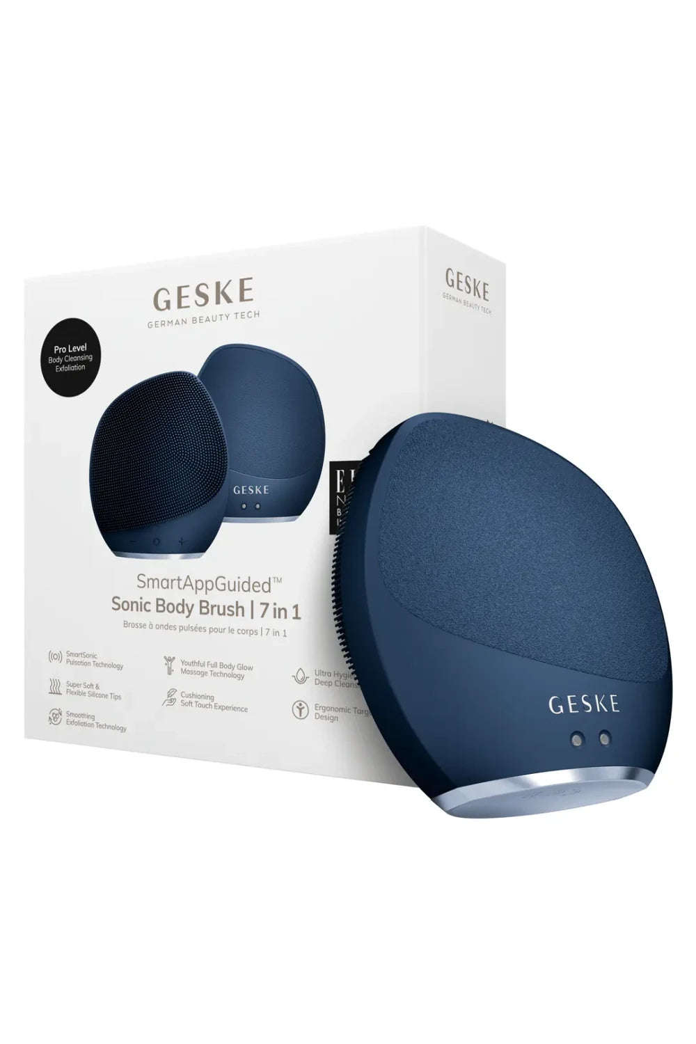 Geske-Titreşimli Vücut Fırçası Ve Yoğun Eksfoliyatör | Sonic Body Brush & Intensive Exfoliator-Cilt Bakım Aletleri-2-Milagron.com