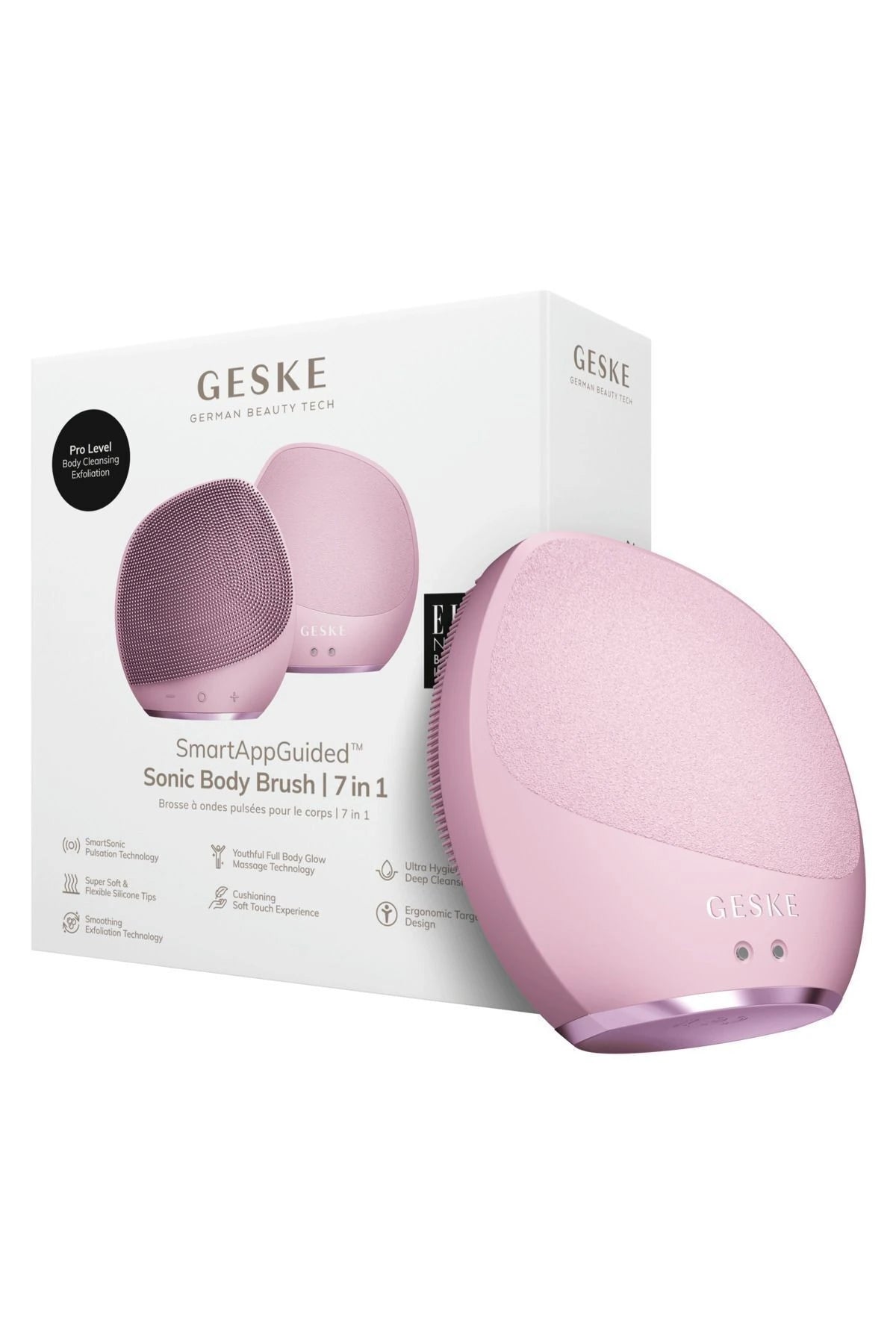 Geske-Titreşimli Vücut Fırçası Ve Yoğun Eksfoliyatör | Sonic Body Brush & Intensive Exfoliator-Cilt Bakım Aletleri-6-Milagron.com