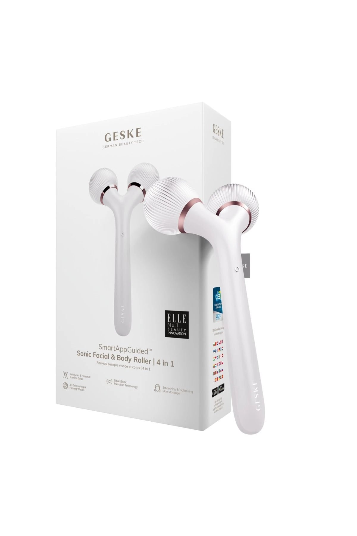Geske-Titreşimli Yüz Şekillendirici Ve Vücüt Bakım Roller Cihazı | Sonic Facial & Body Roller-Cilt Bakım Aletleri-1-Milagron.com