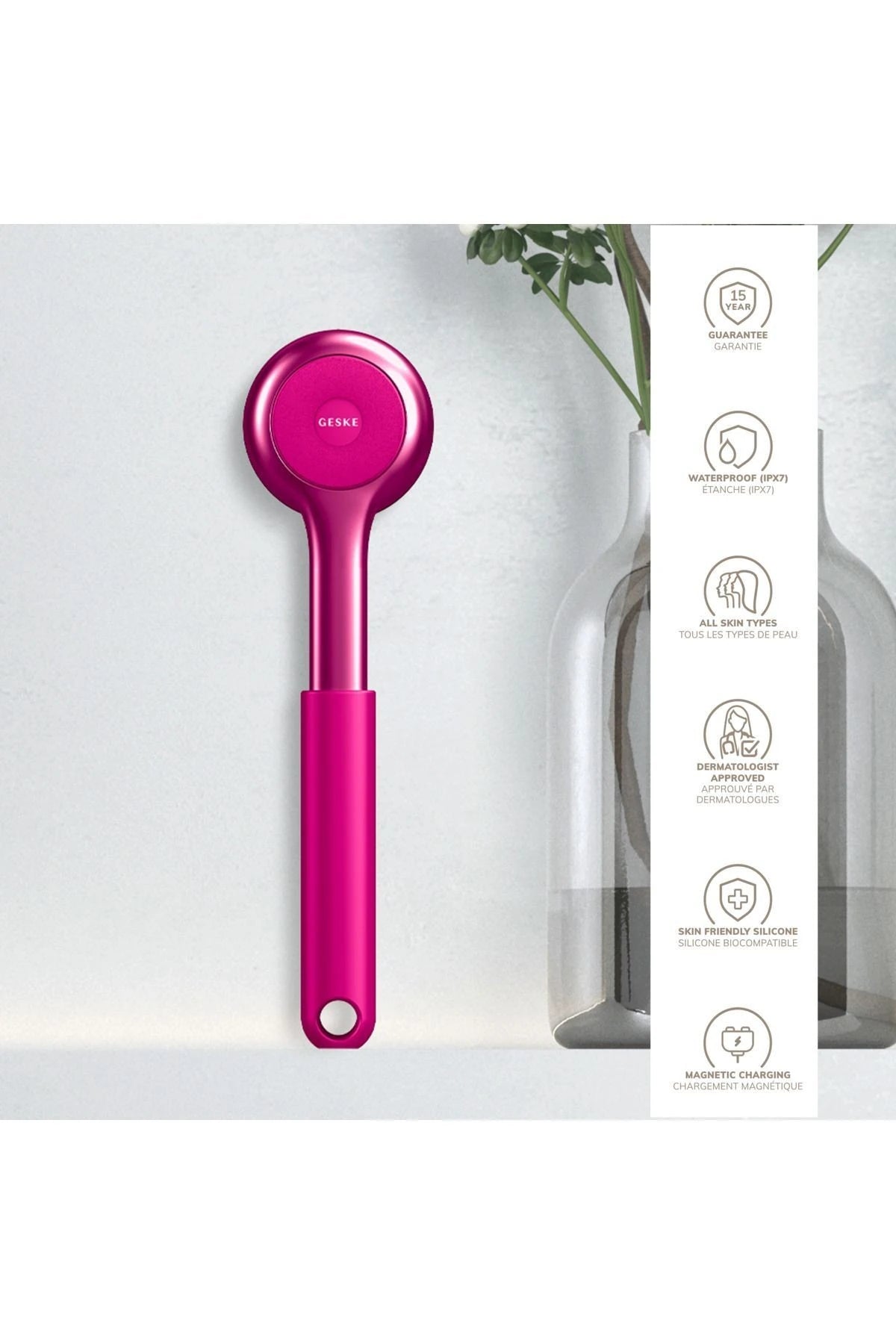 Geske-Vücut Temizleme Cihazı | Sonic Full Body Brush & Intensive Exfoliator-Cilt Bakım Aletleri-17-Milagron.com