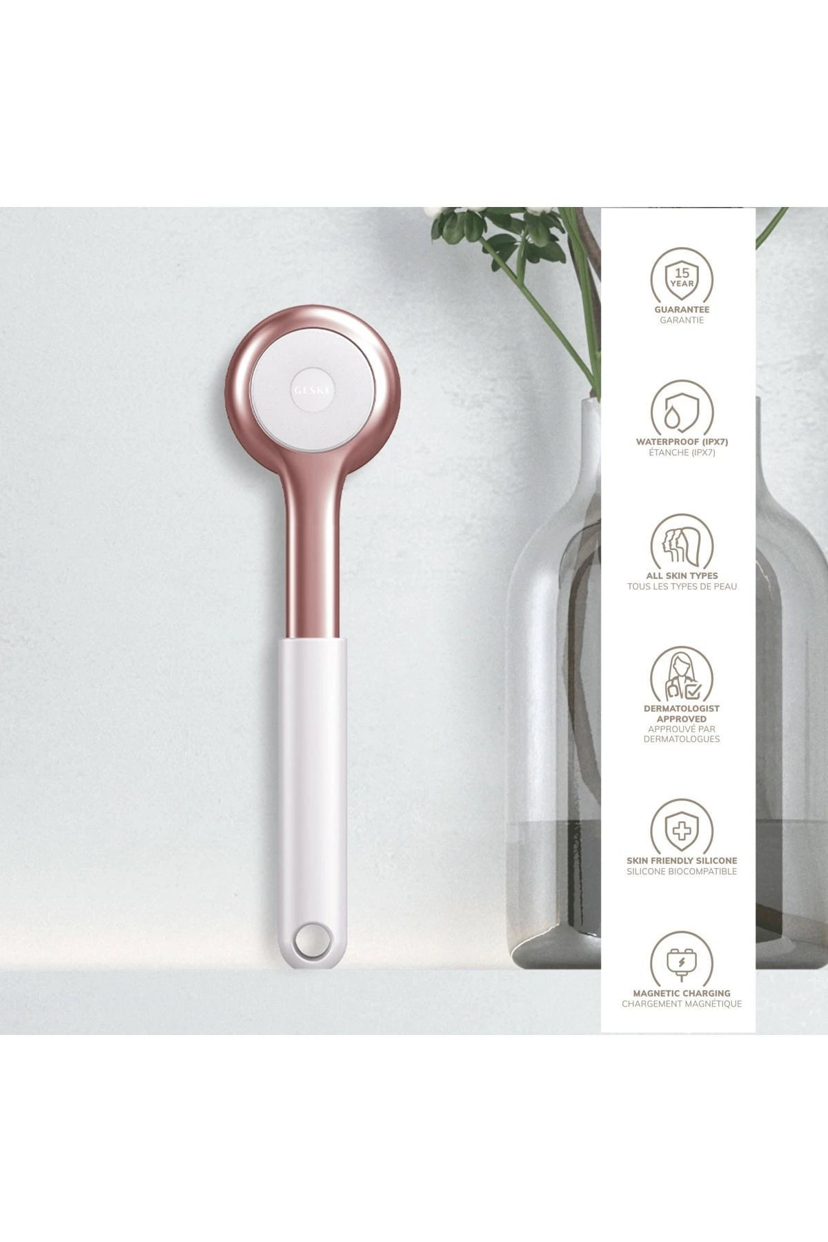 Geske-Vücut Temizleme Cihazı | Sonic Full Body Brush & Intensive Exfoliator-Cilt Bakım Aletleri-23-Milagron.com