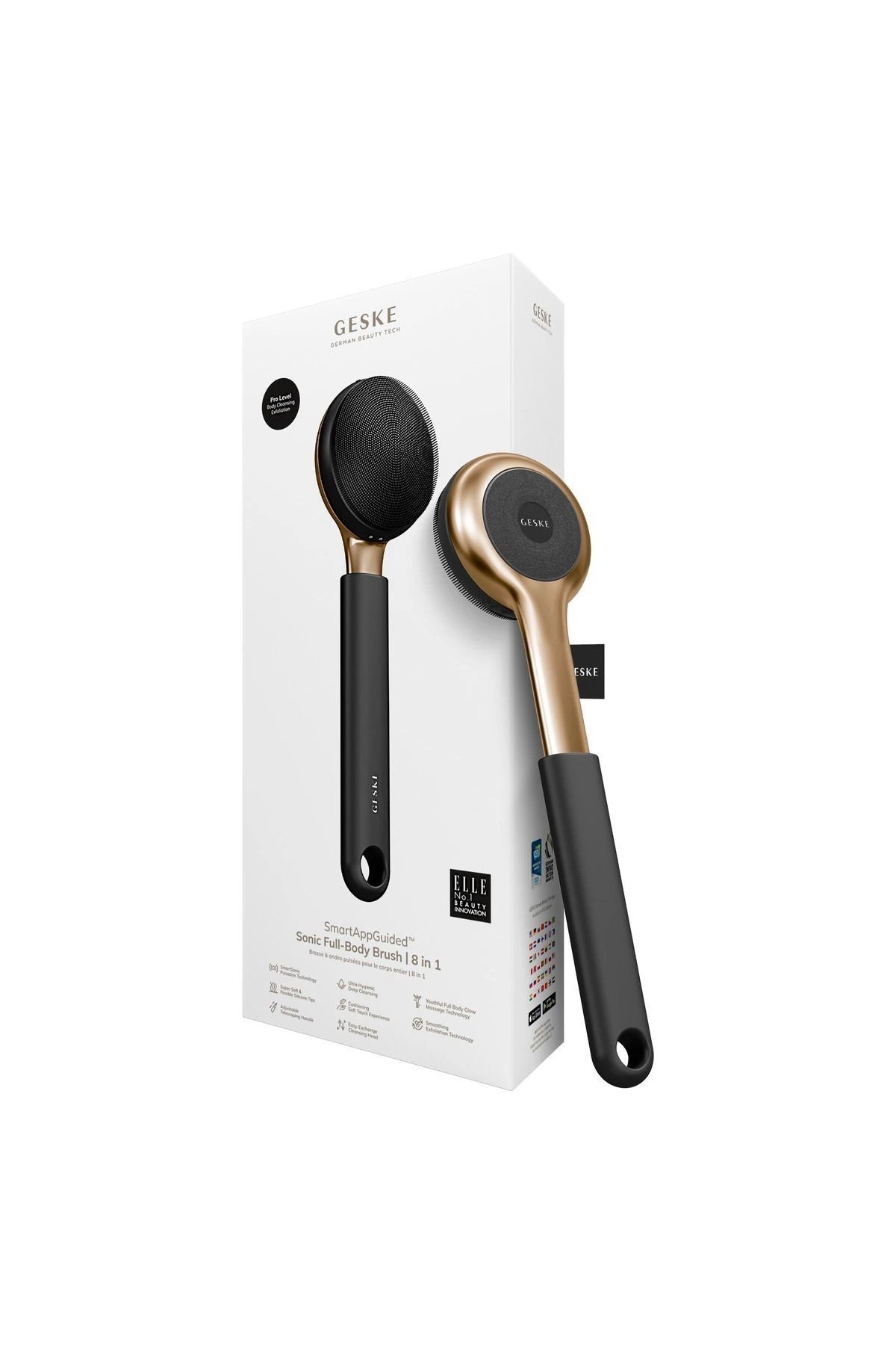 Geske-Vücut Temizleme Cihazı | Sonic Full Body Brush & Intensive Exfoliator-Cilt Bakım Aletleri-28-Milagron.com