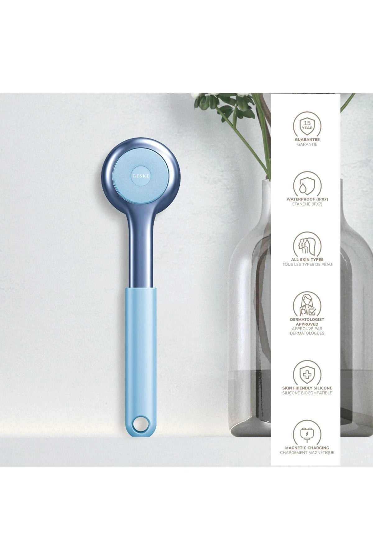 Geske-Vücut Temizleme Cihazı | Sonic Full Body Brush & Intensive Exfoliator-Cilt Bakım Aletleri-37-Milagron.com