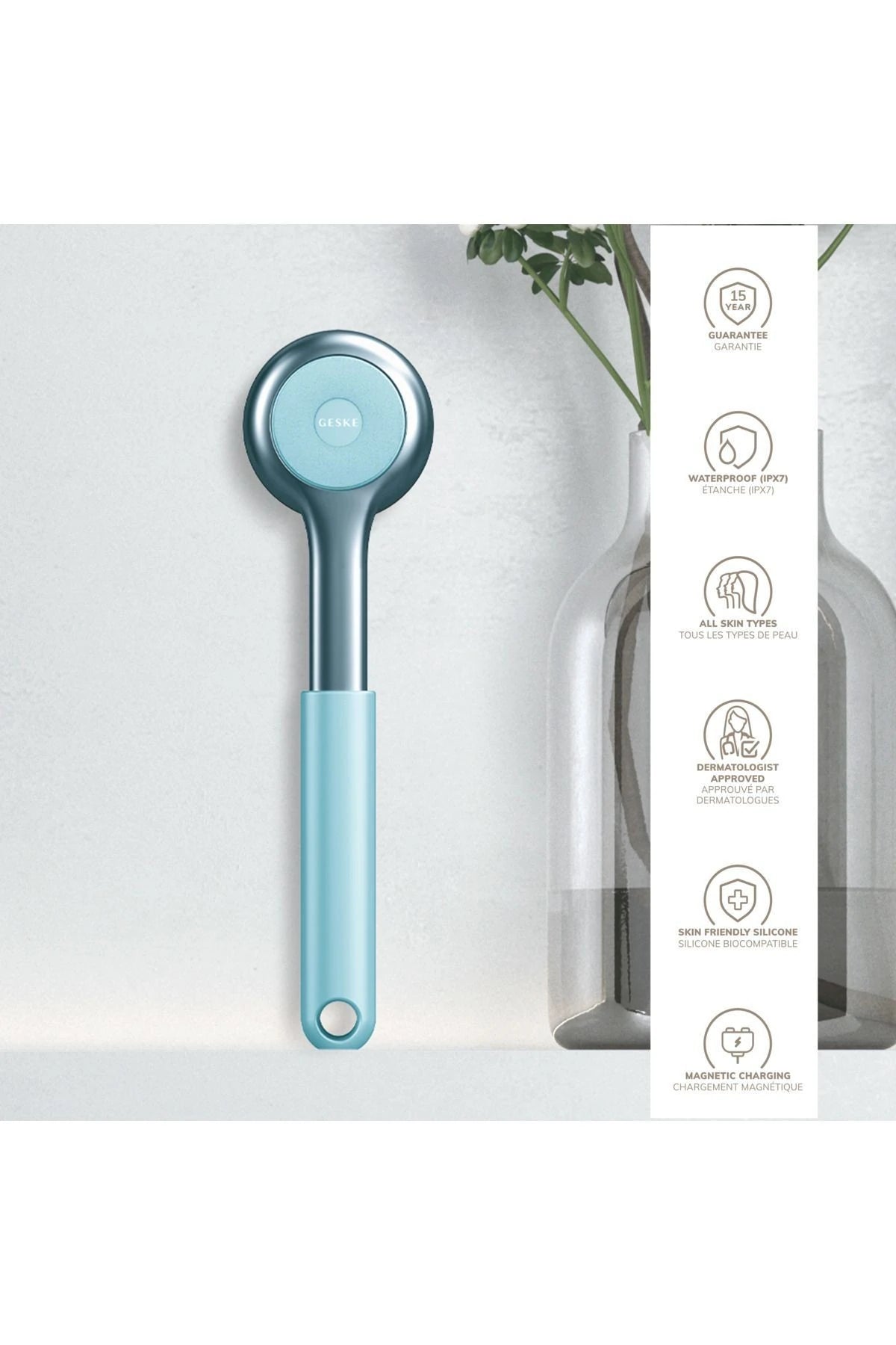 Geske-Vücut Temizleme Cihazı | Sonic Full Body Brush & Intensive Exfoliator-Cilt Bakım Aletleri-44-Milagron.com