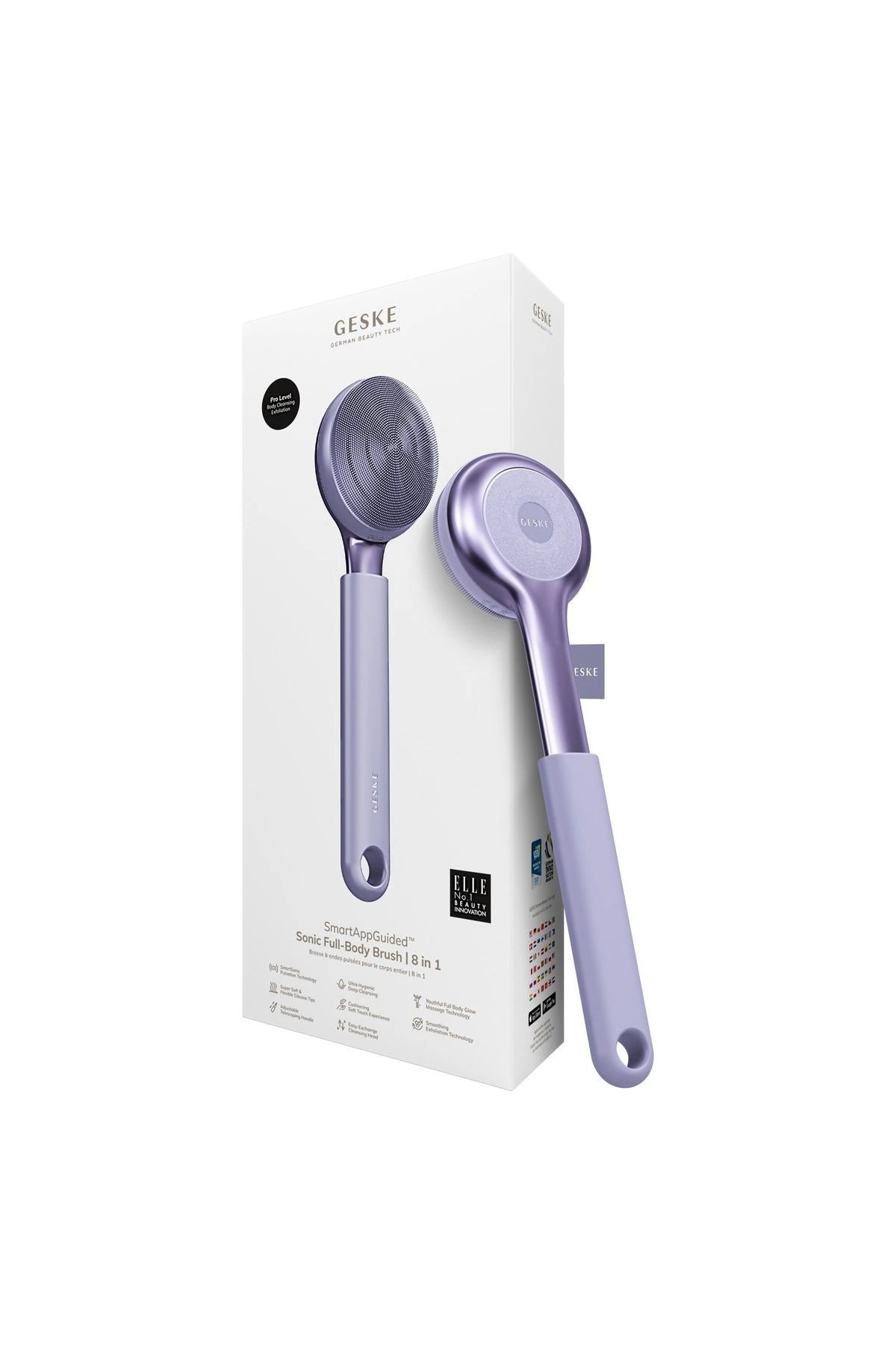 Geske-Vücut Temizleme Cihazı | Sonic Full Body Brush & Intensive Exfoliator-Cilt Bakım Aletleri-8-Milagron.com