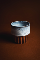 Orin Stoneware Bardak – Terracotta & Mavi & Beyaz - 0