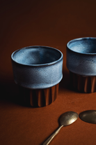 Orin Stoneware Bardak – Terracotta & Mavi & Beyaz - 1