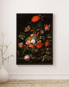Abraham Mignon - Metal Vazoda Çiçekler
