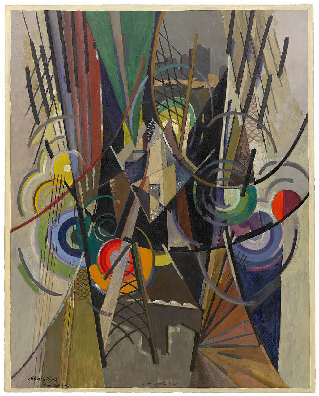 Albert Gleizes - Brooklyn Köprüsü Üzerinde