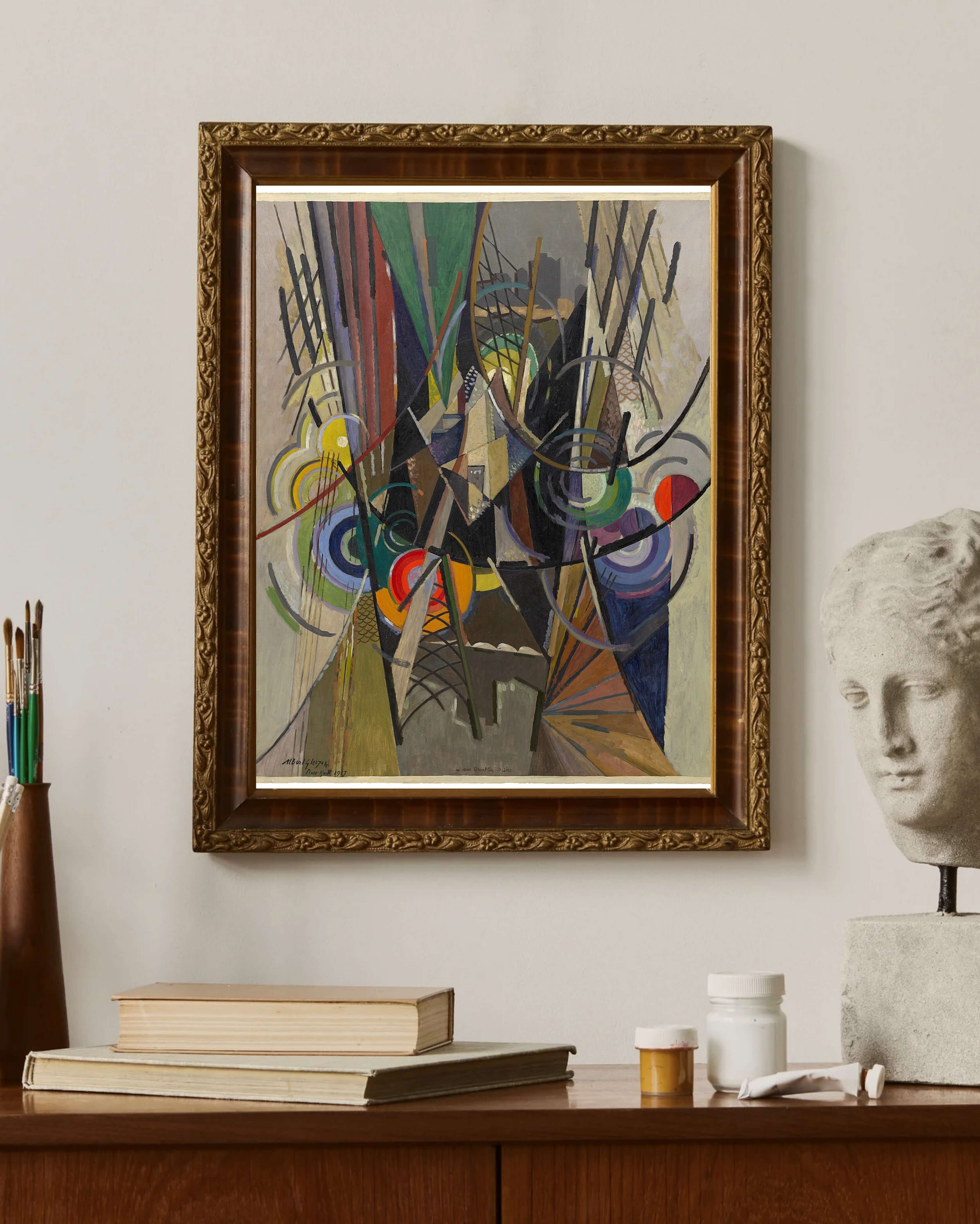 Albert Gleizes - Brooklyn Köprüsü Üzerinde