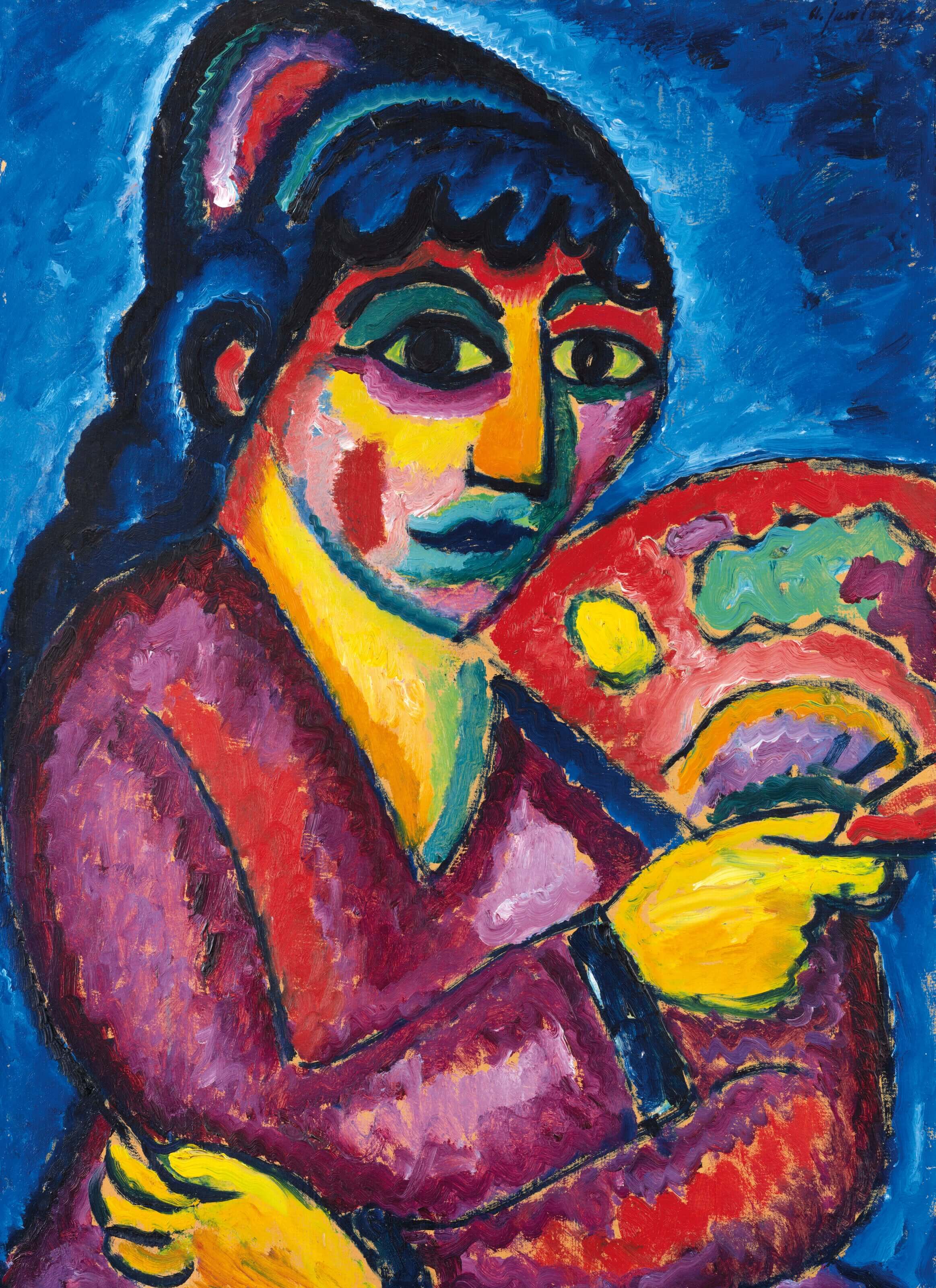 Alexej Von Jawlensky - Yelpazeli Kadın