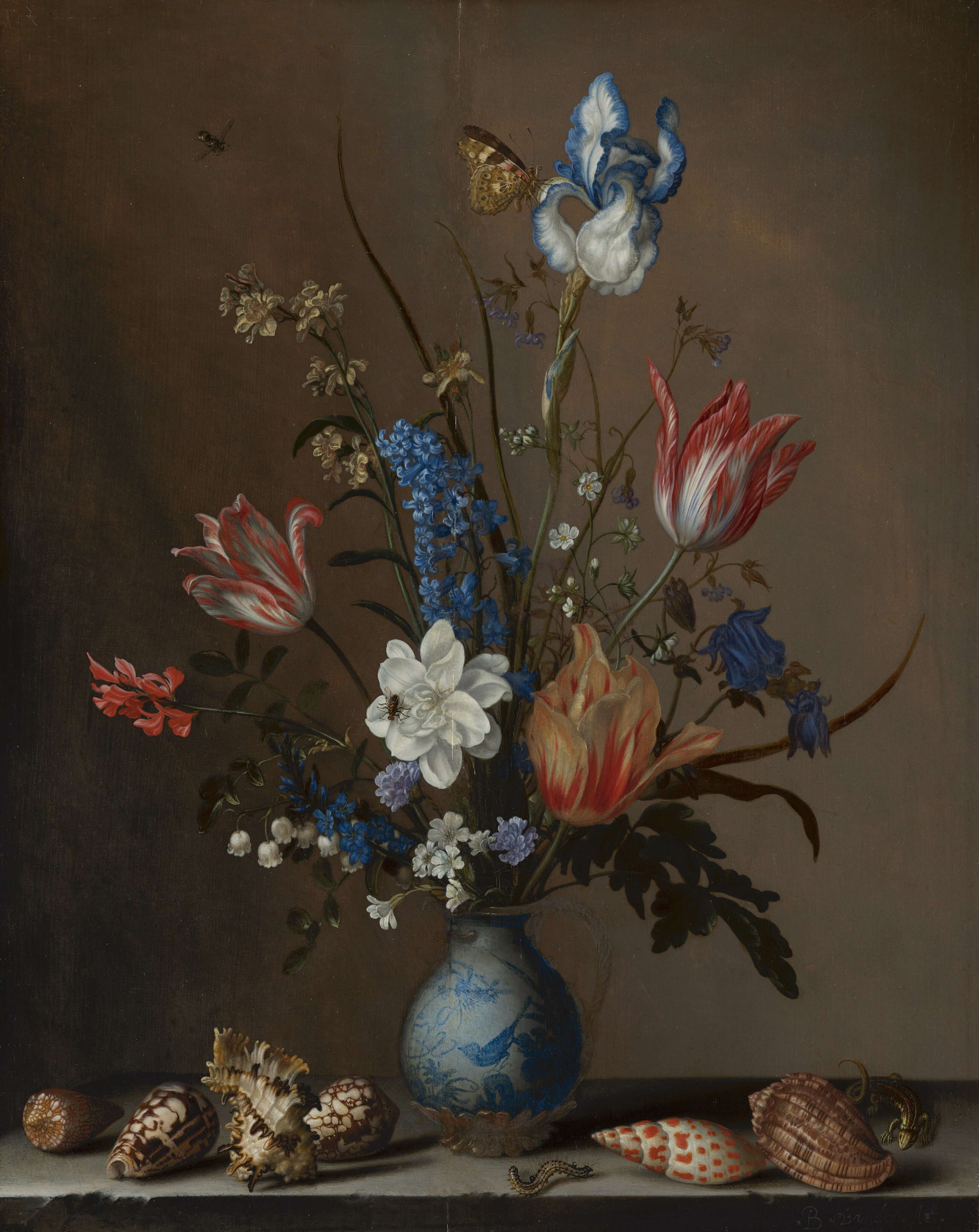 Balthasar Van Der Ast - Wan-Li Vazosunda Çiçekler Ve Deniz Kabukları