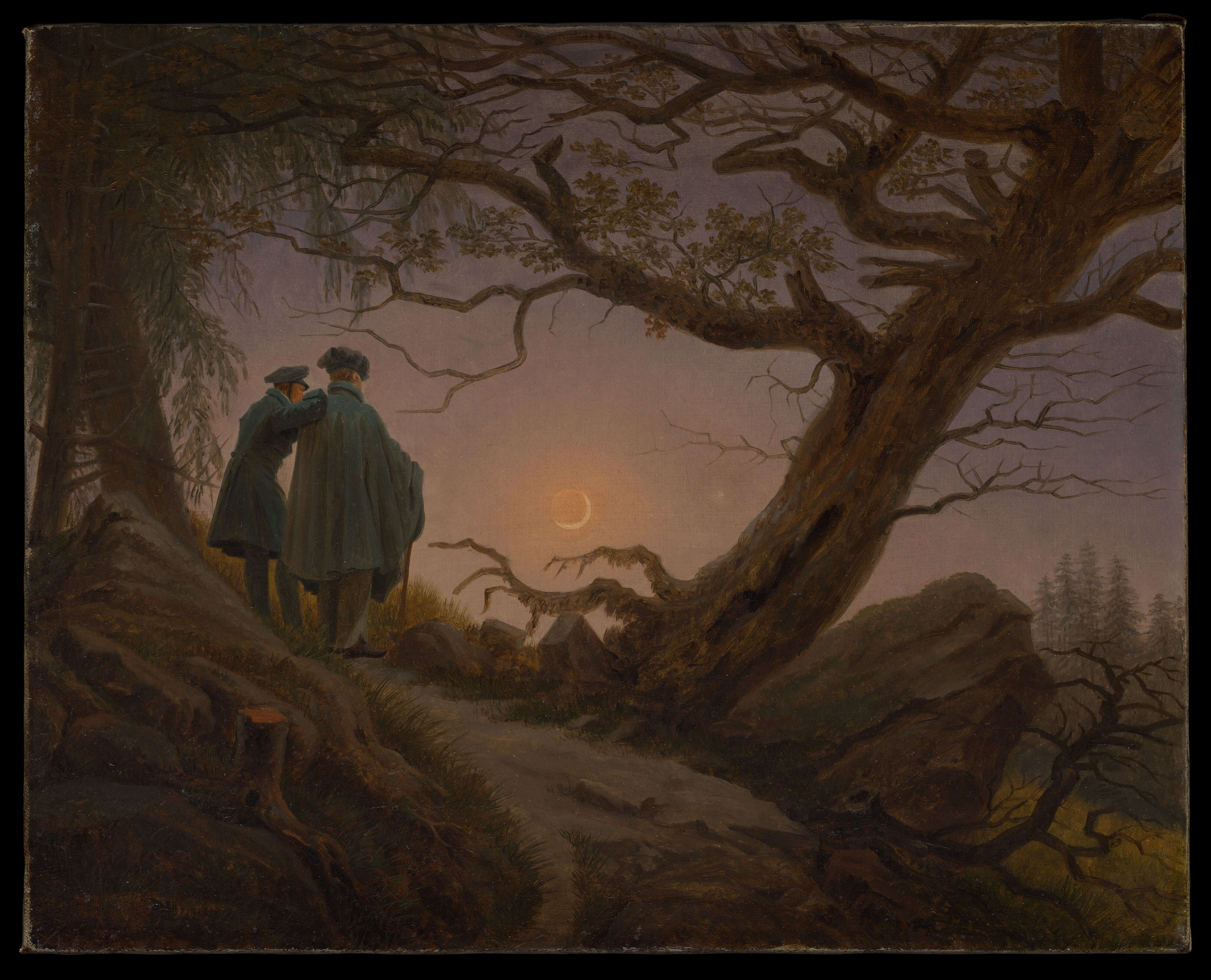 Caspar David Friedrich - Aya Bakan İKi Adam