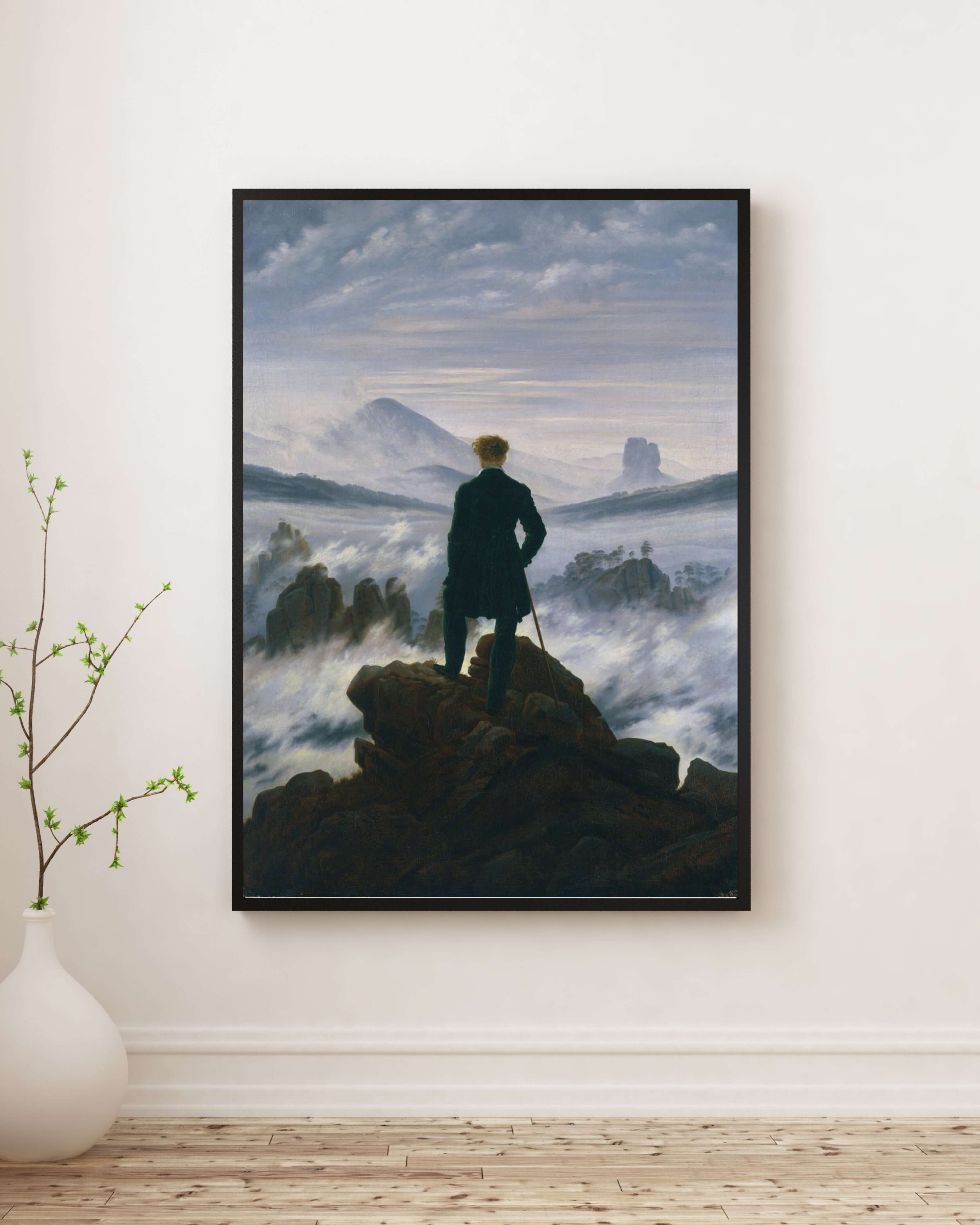Caspar David Friedrich - Deniz Sisi Üzerinde Gezgin
