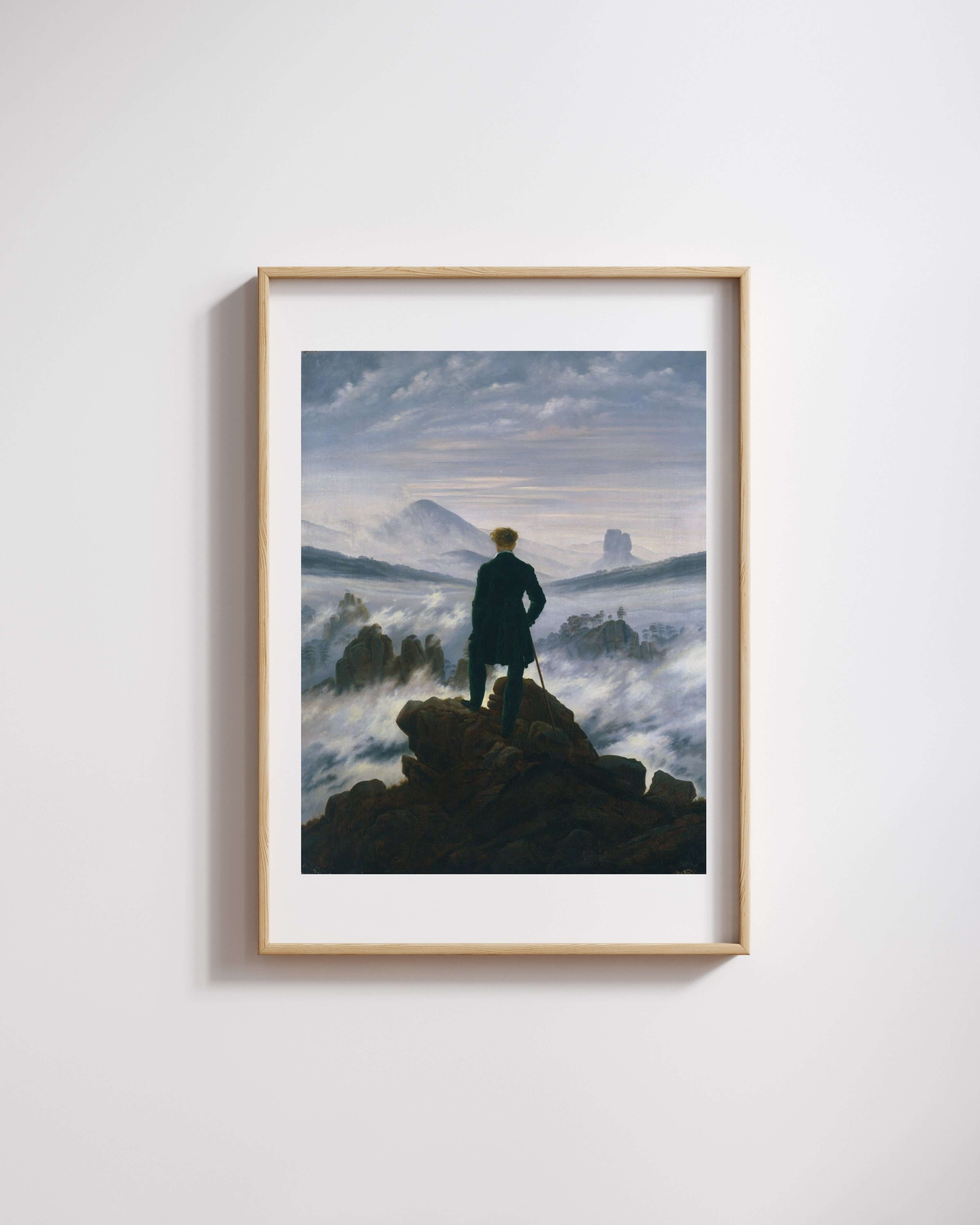Caspar David Friedrich - Deniz Sisi Üzerinde Gezgin