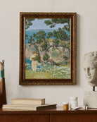 Childe Hassam - Mavi Deniz Ve Yıkanan Figür
