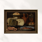 Clara Peeters - Peynir Badem Ve Pretzeller Ile Natürmort