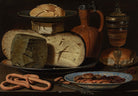 Clara Peeters - Peynir Badem Ve Pretzeller Ile Natürmort