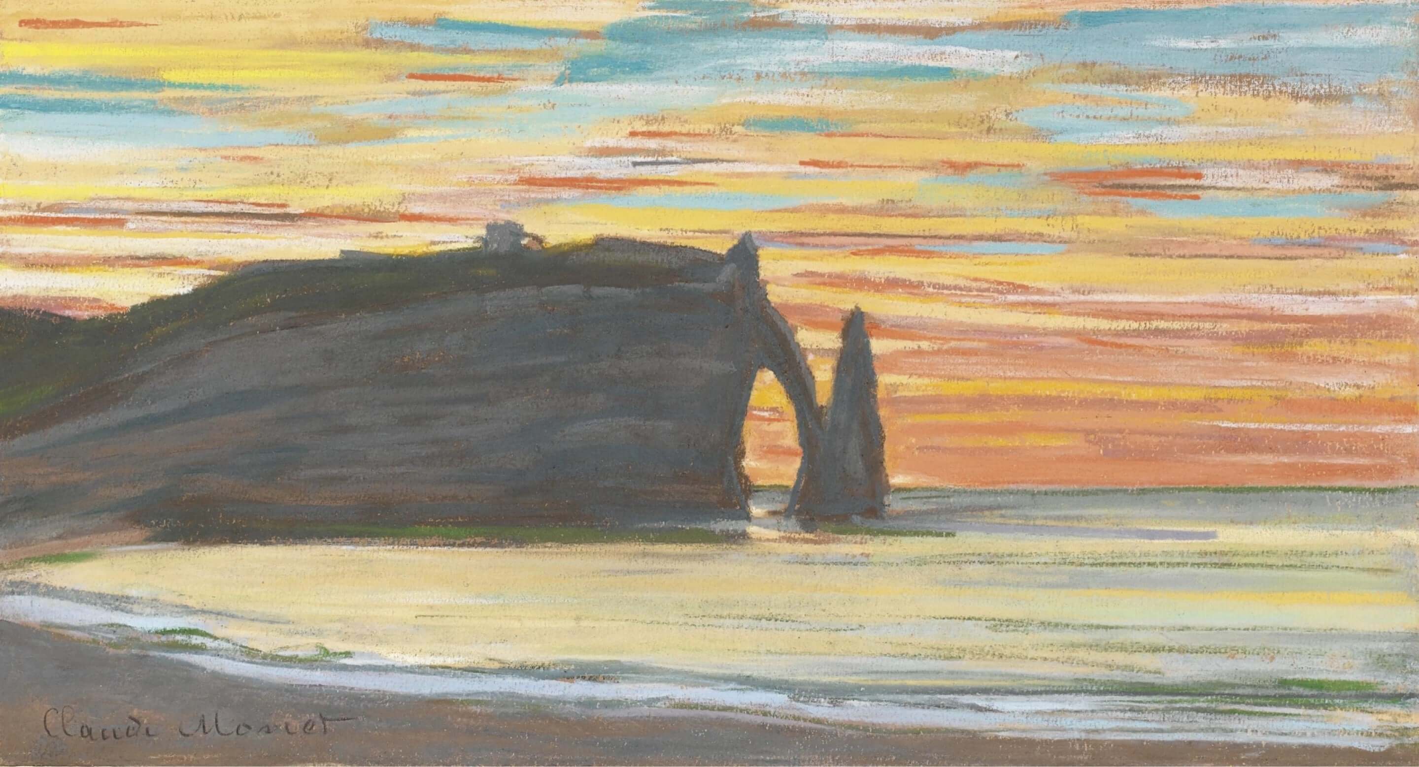 Claude Monet - Étretat, Aval Falezleri