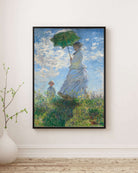 Claude Monet - Şemsiyeli Kadın Madame Monet Ve Oğlu
