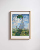 Claude Monet - Şemsiyeli Kadın Madame Monet Ve Oğlu
