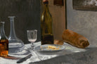 Claude Monet - Şişe Sürahi Ekmek Ve Şarap