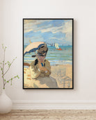 Claude Monet - Trouville Plajı'Nda Oturan Camille