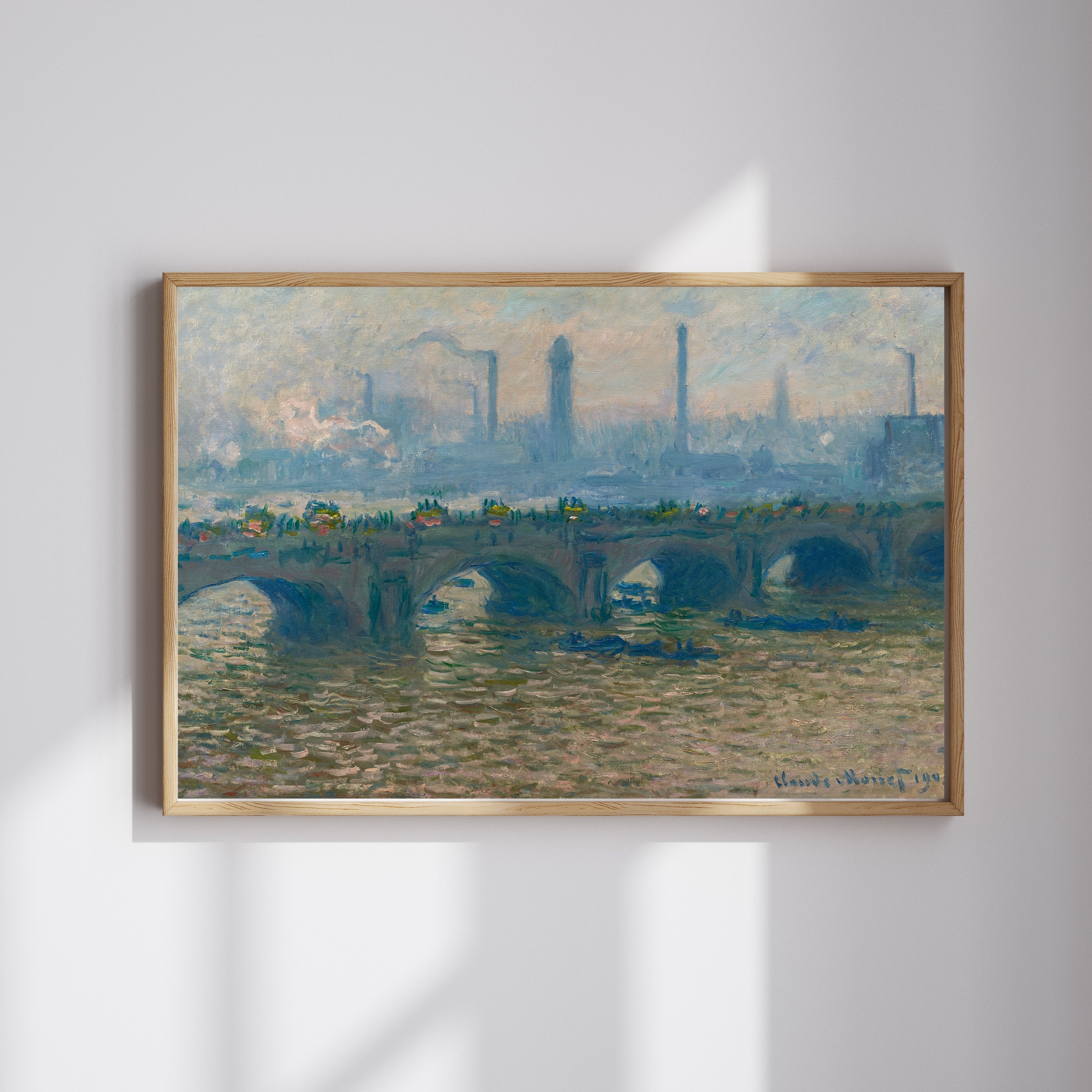 Claude Monet - Waterloo Bridge - Overcast