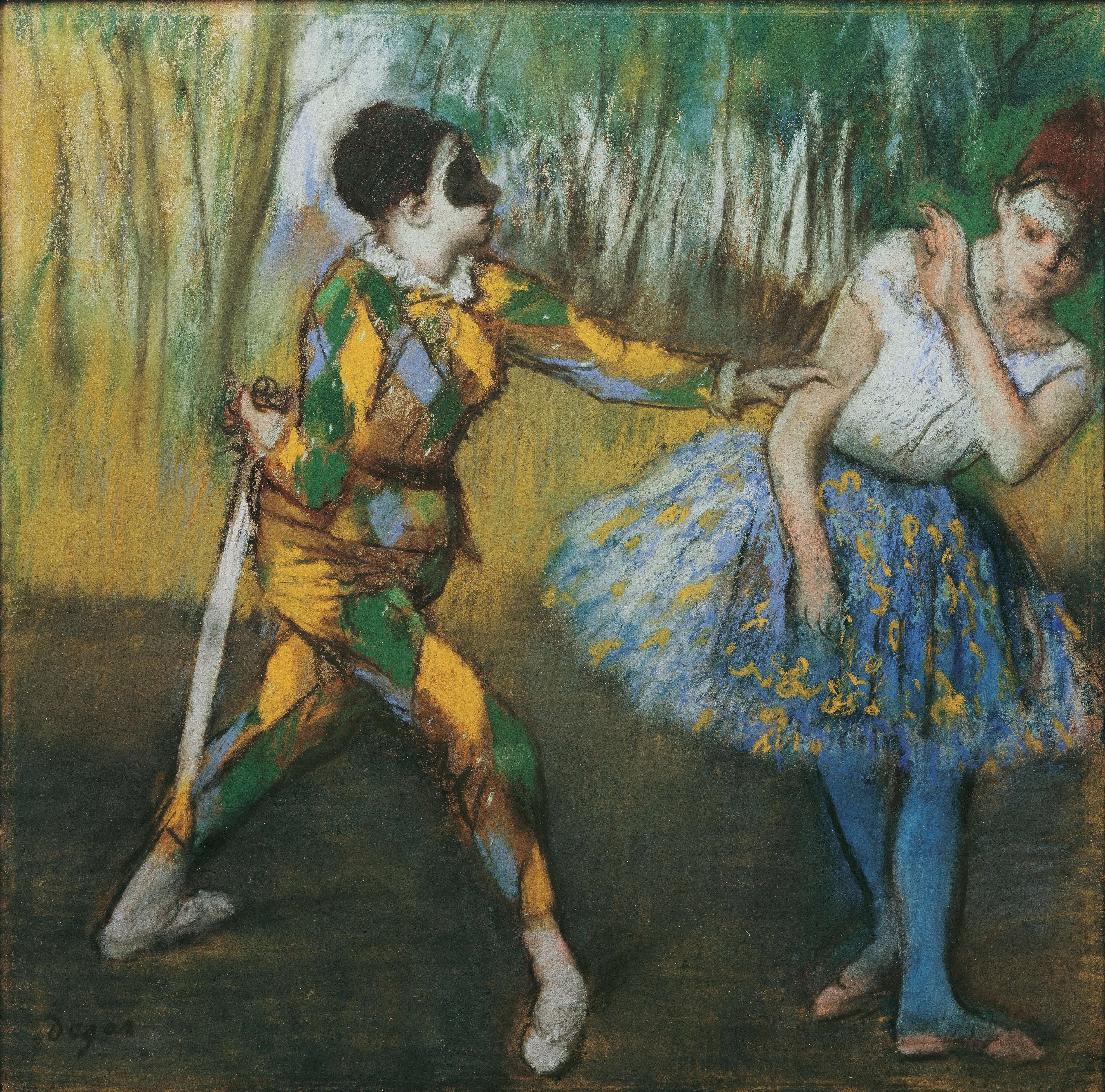 Edgar Degas - Harlekin Ve Colombine