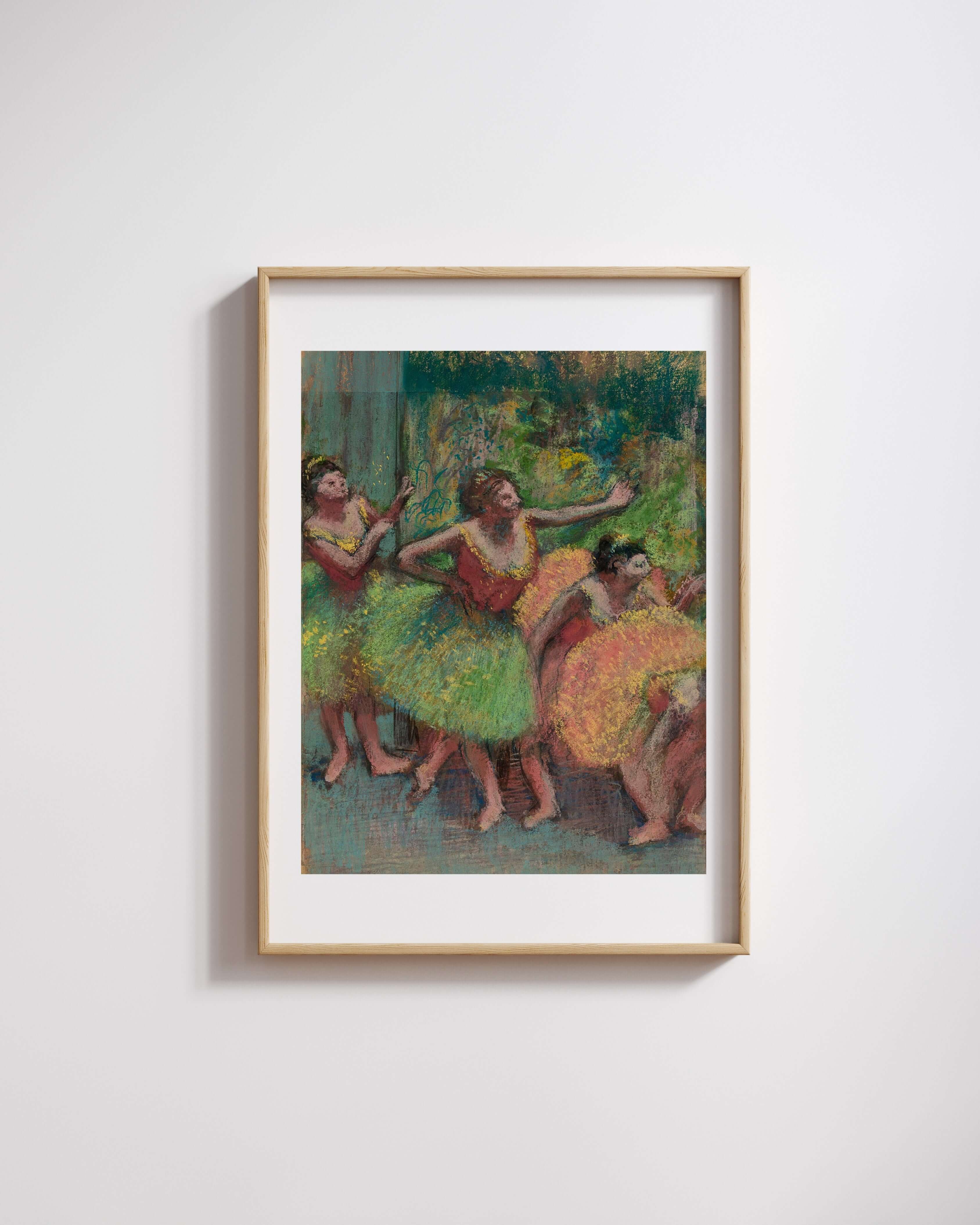 Edgar Degas - Yeşil Ve Sarı Dansçılar