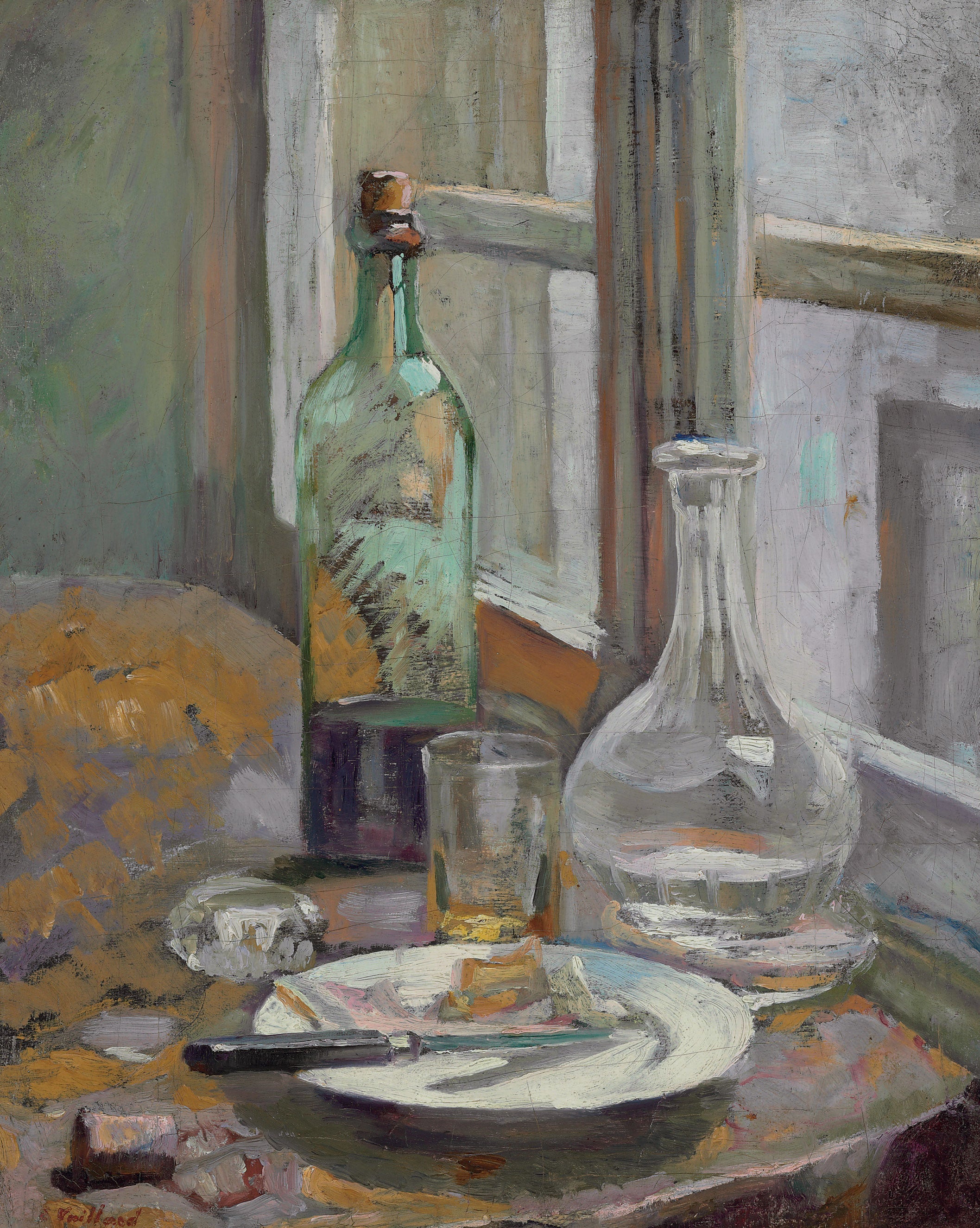 Édouard Vuillard - Şişe Ve Sürahi Ile Natürmort