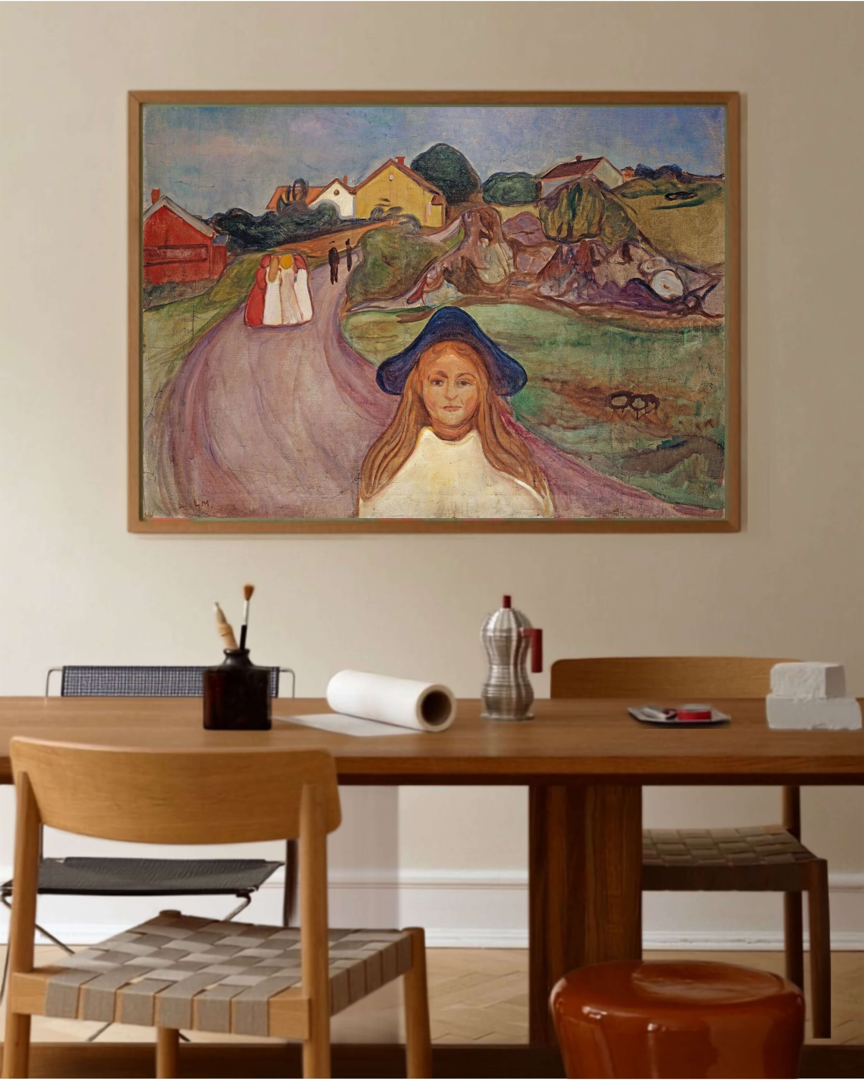 Edvard Munch - Åsgårdstrand'Da Sokak