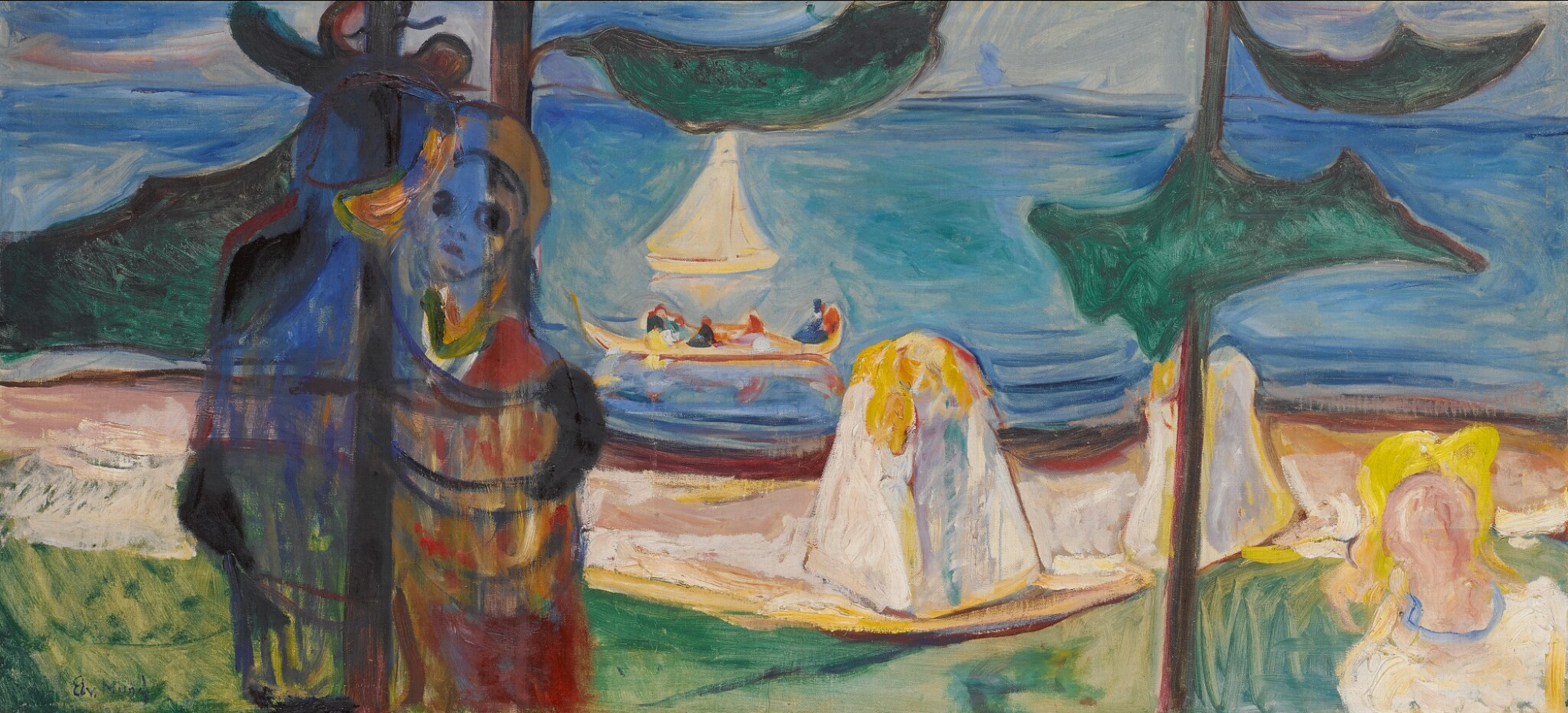 Edvard Munch - Yaz Günü Ya Da Sahilde Kucaklaşma