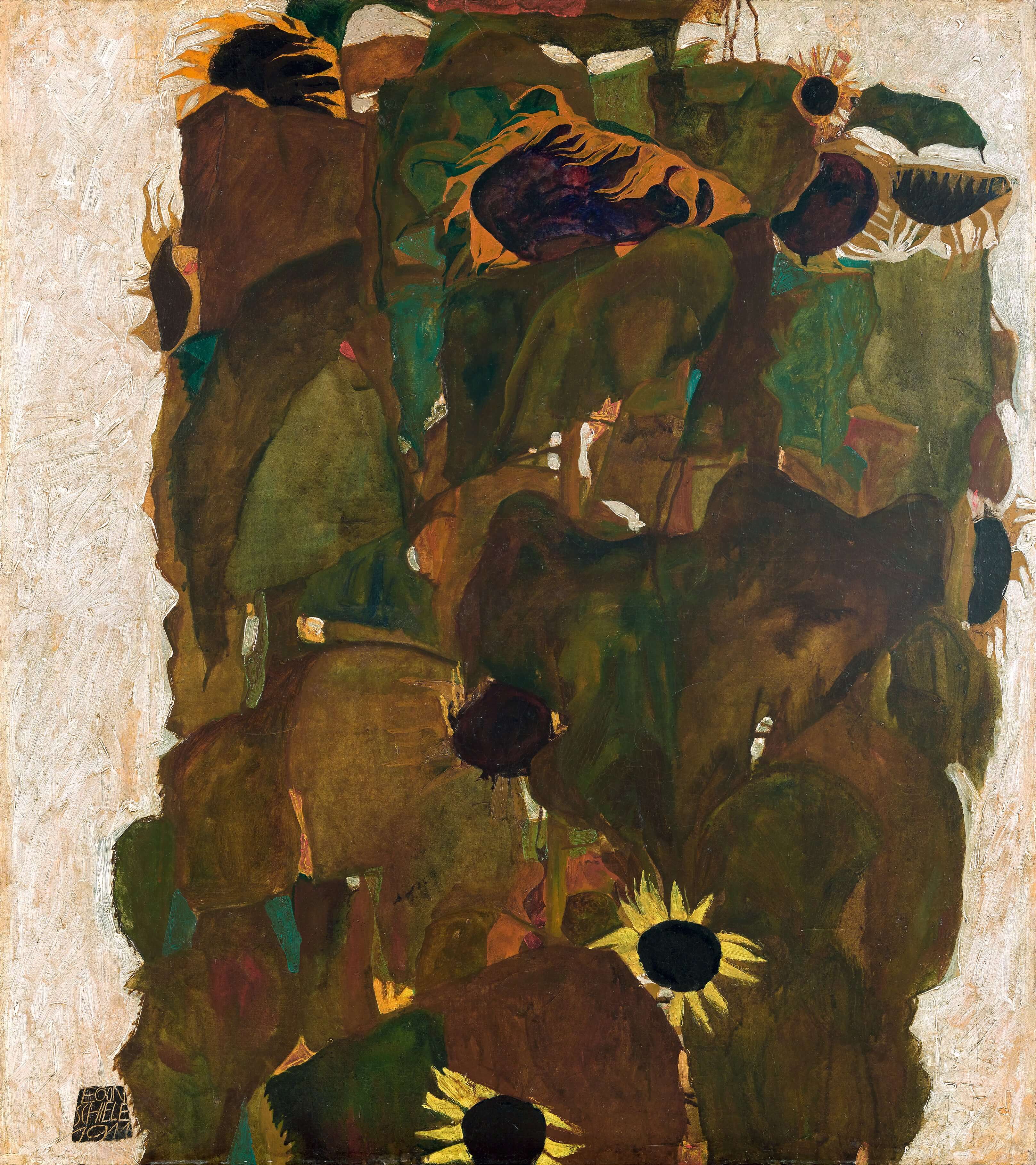 Egon Schiele - Ayçiçekleri I
