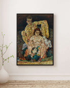 Egon Schiele - Çömelmiş İNsan Çifti Aile