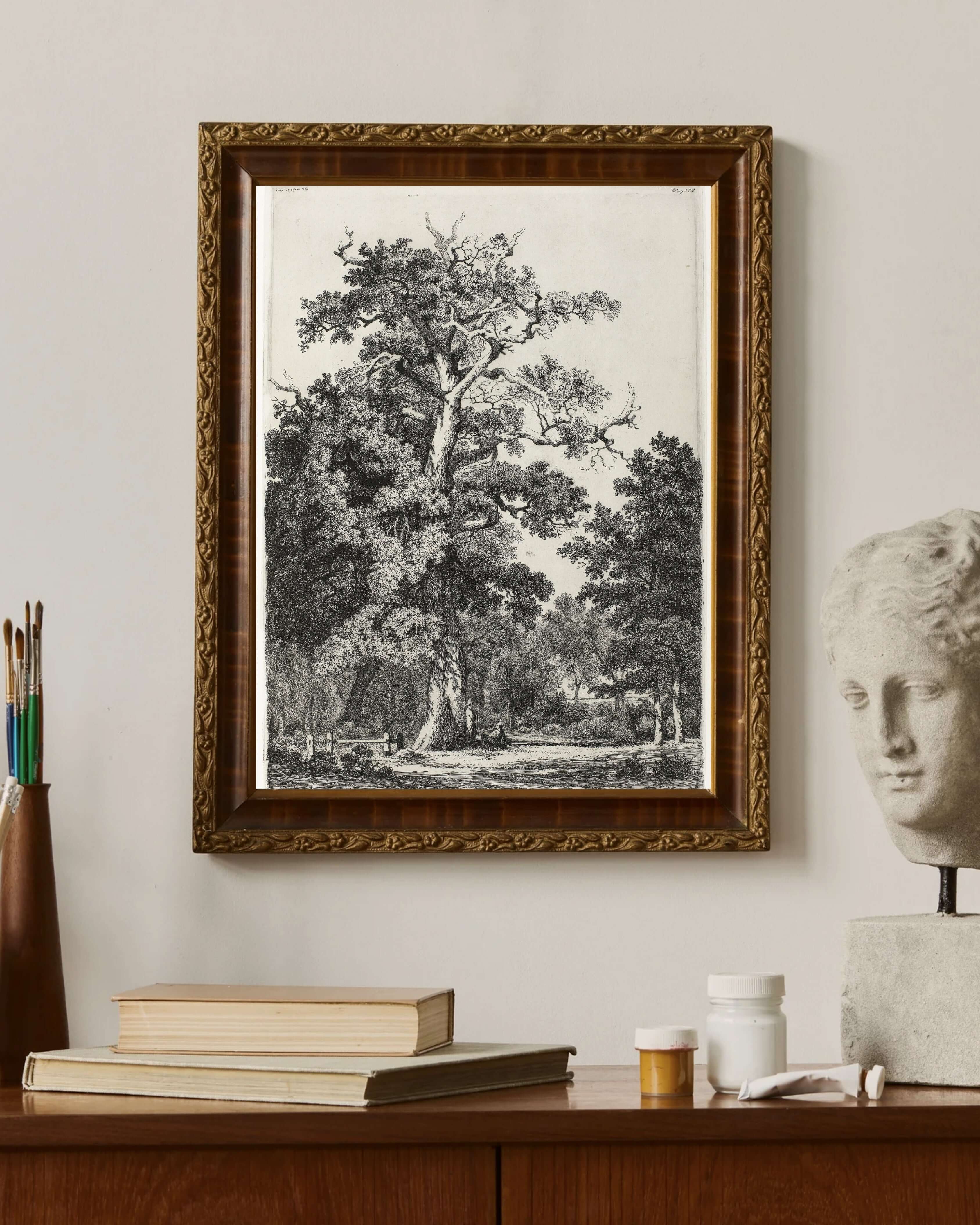 Eugène Bléry - Bois De Boulogne’Da Yaşlı Meşe