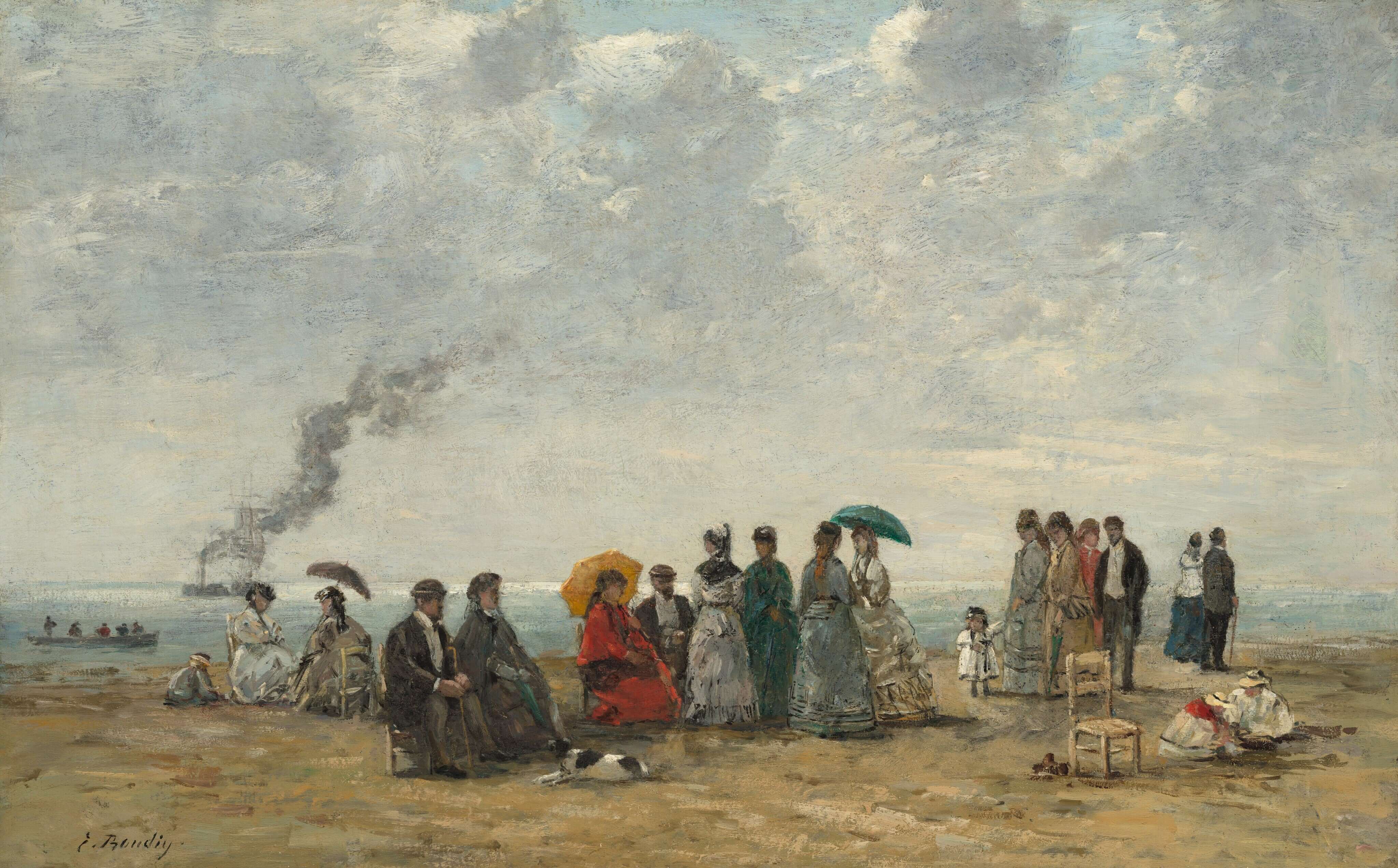 Eugène Boudin - Sahilde Figürler