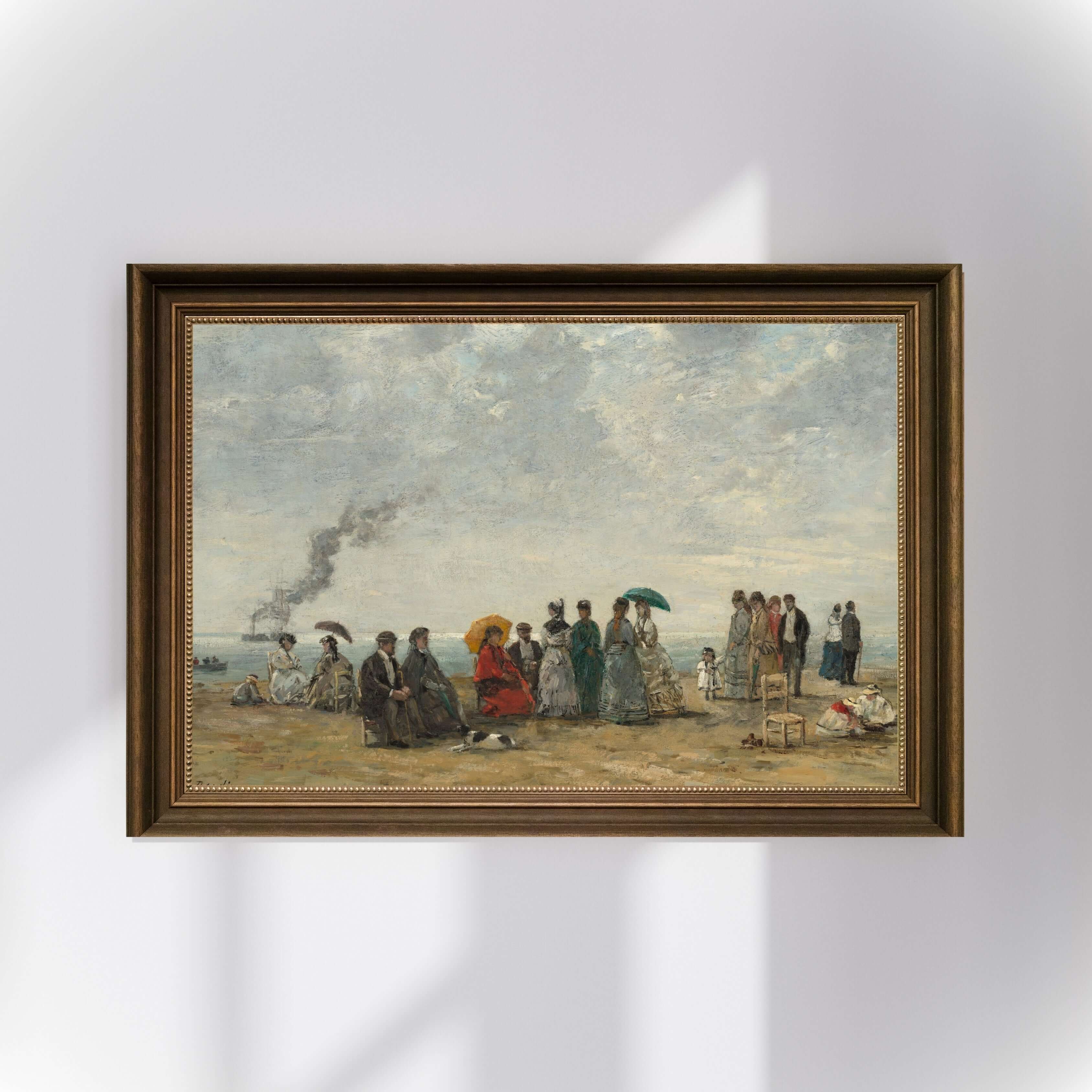 Eugène Boudin - Sahilde Figürler
