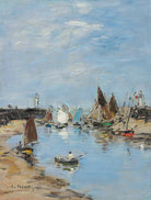 Eugène Boudin - Trouville Dalgakıranlar Alçak Gelgit