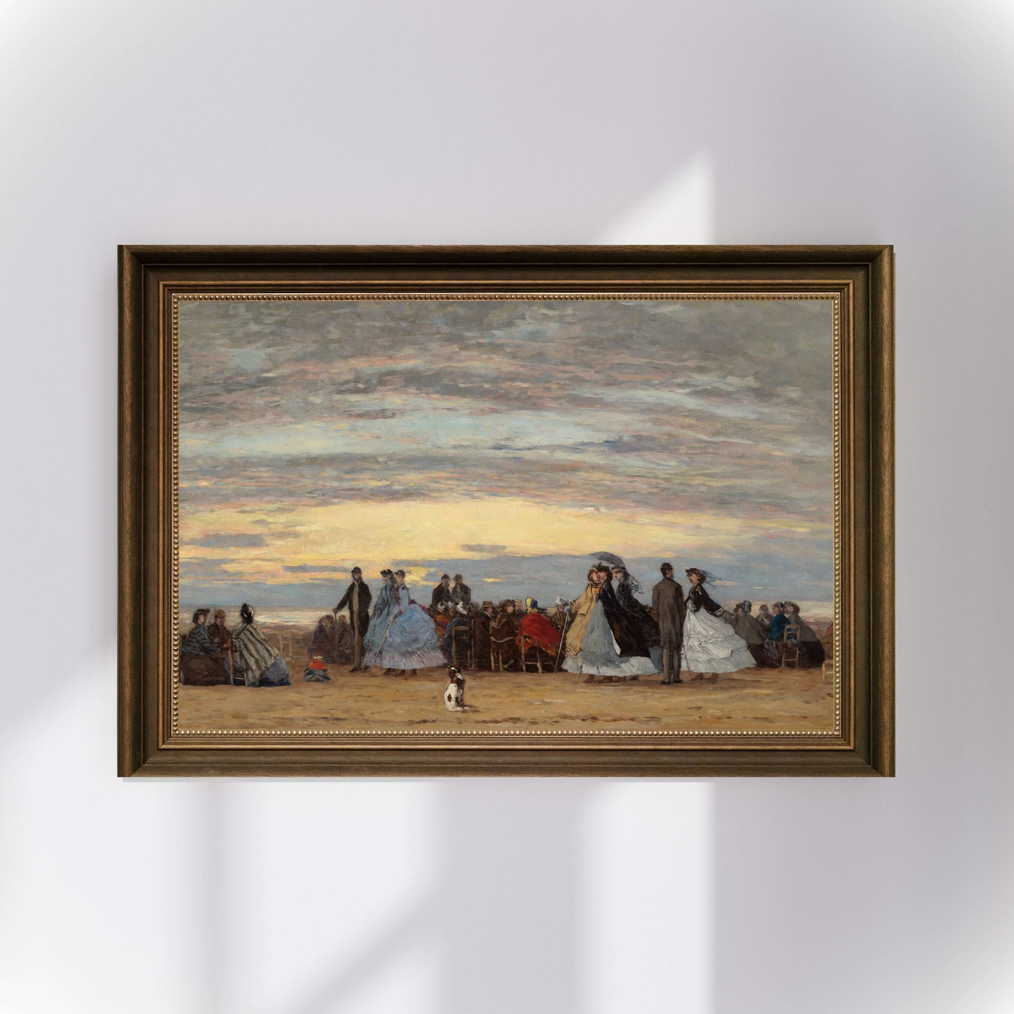 Eugène Boudin - Villerville Sahili